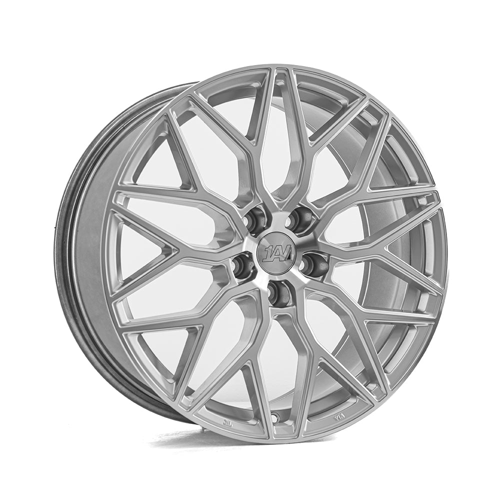 1AV ZX12 19x8.5 5X110 ET40 GLOSS SILVER & POLISHED
