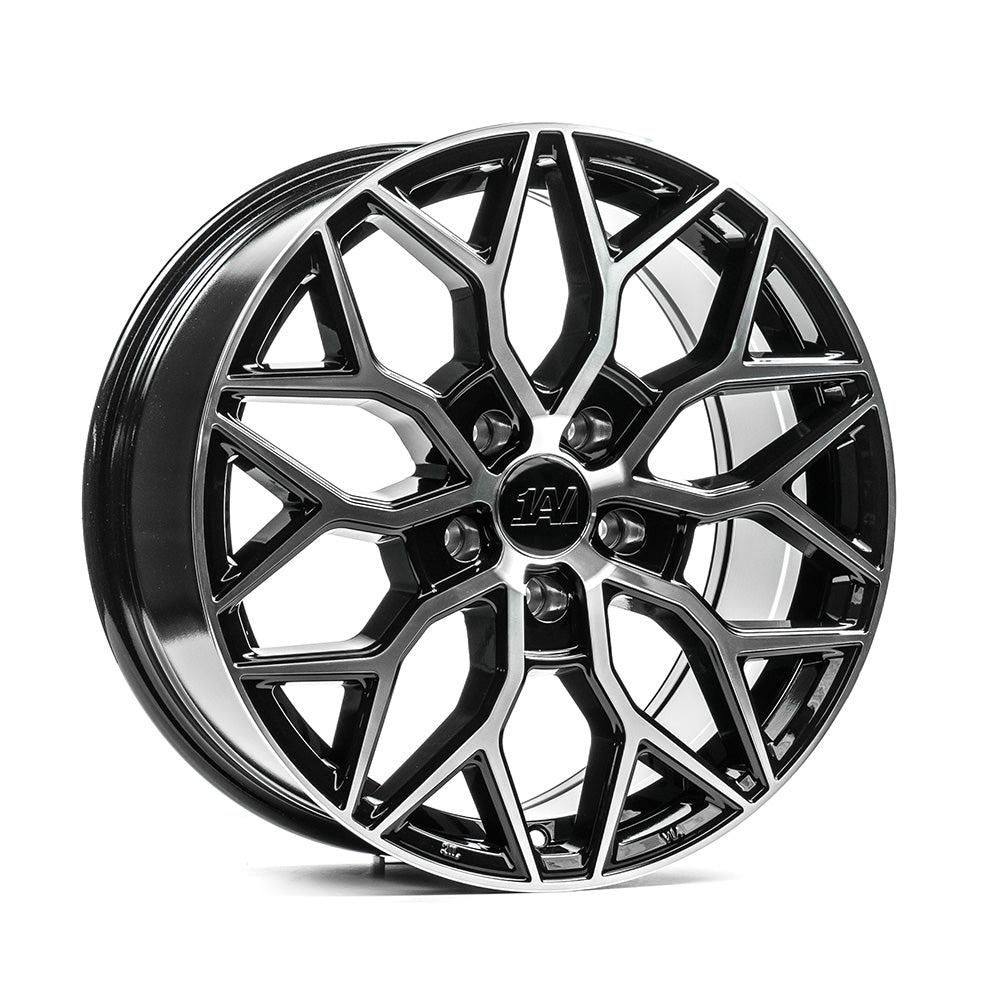 1AV ZX12T 18x8 5X114.3 ET40 GLOSS BLACK & POLISHED