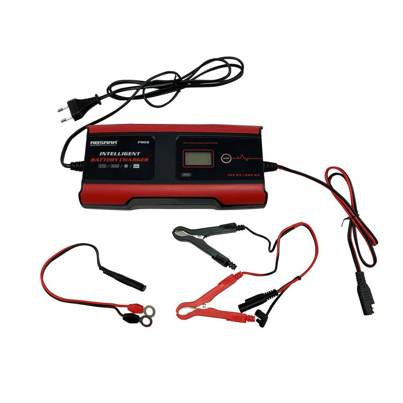 ABSAAR Pro Series Pro - 8.0 - Smart Maintenance Battery Charger 12/24V 8 Amp