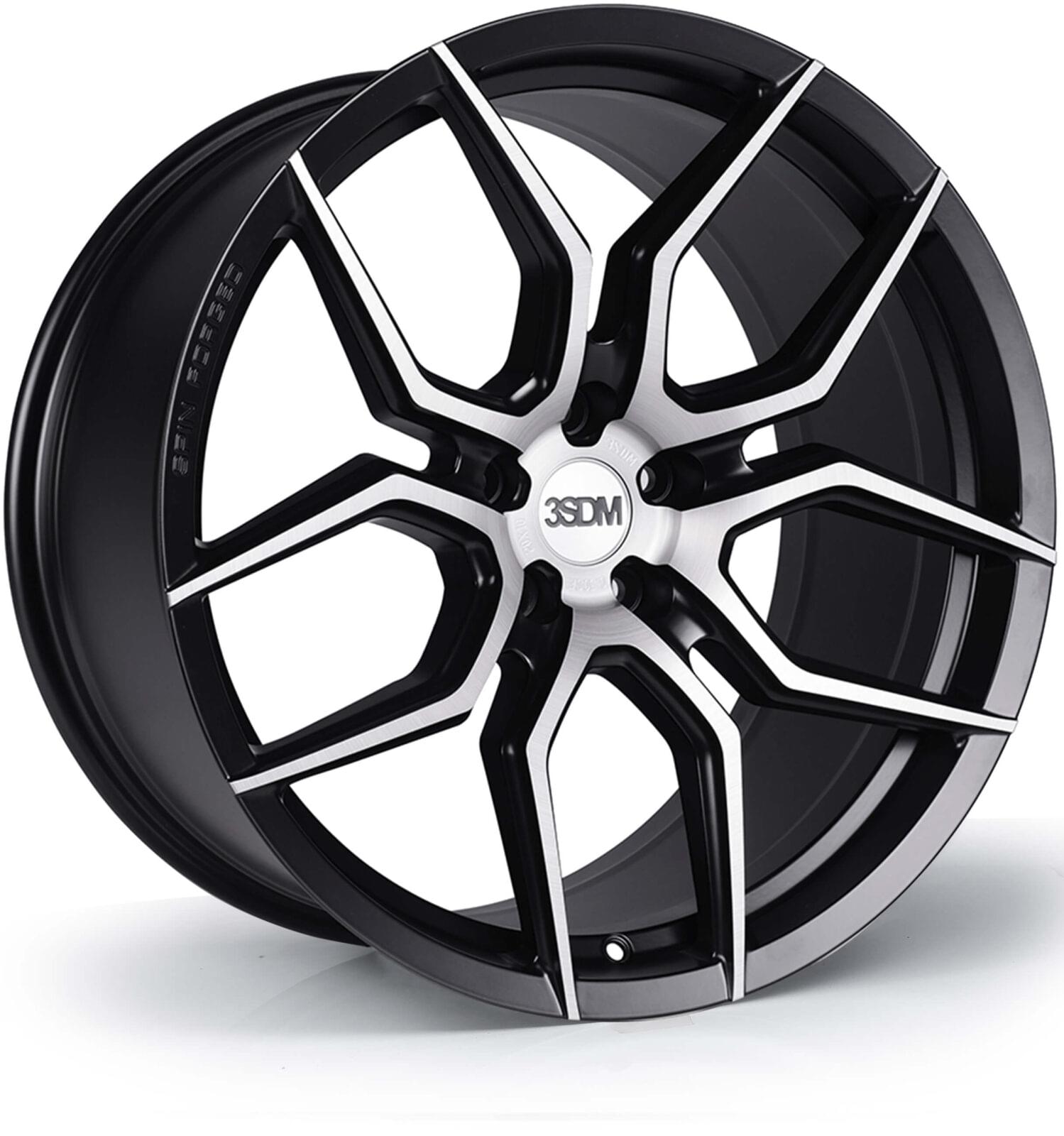 3SDM 0.50SF 20x10.5 5x112 ET19 Matt Black Brushed Face