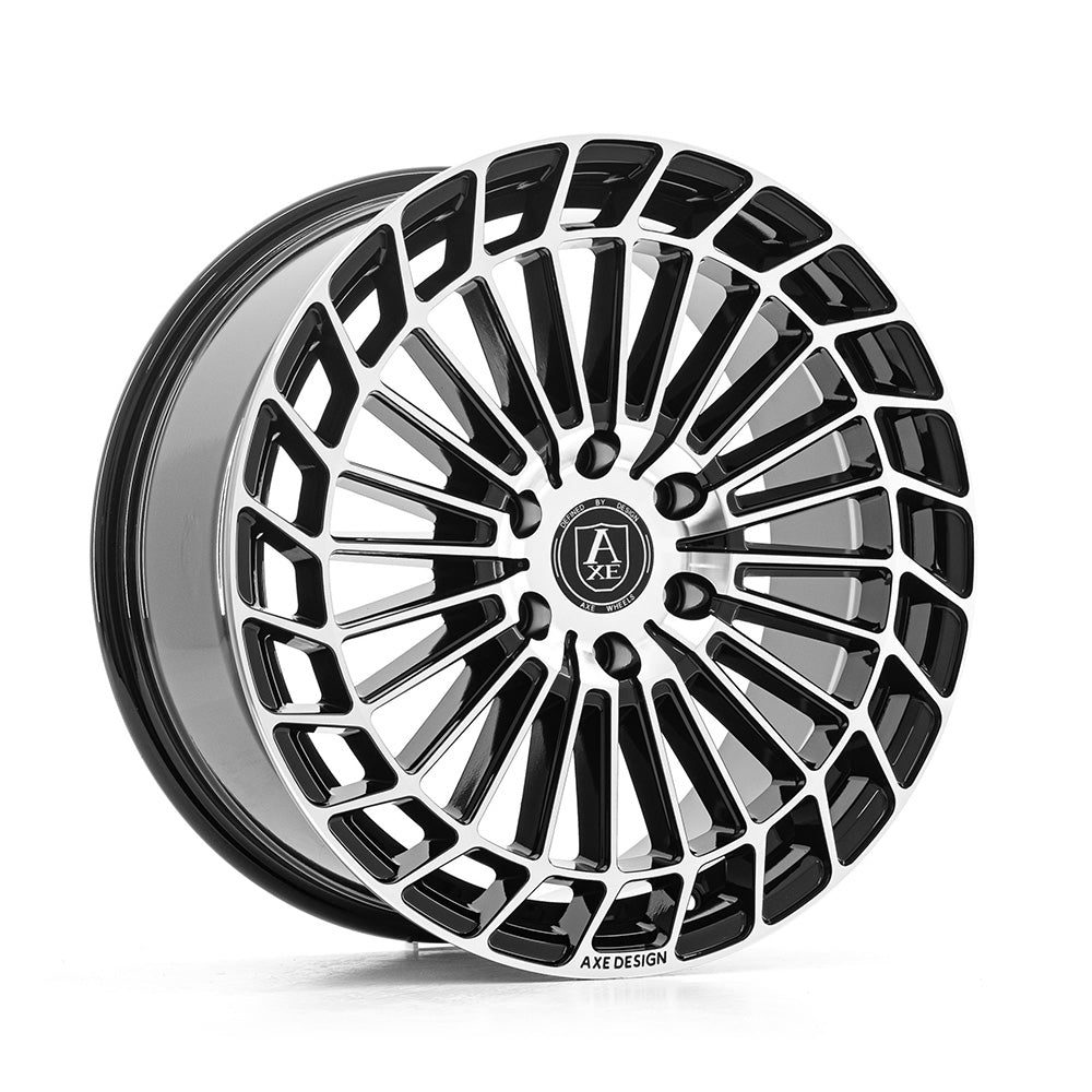 AXE EX45 18x8 6X120 ET45 GLOSS BLACK & POLISHED