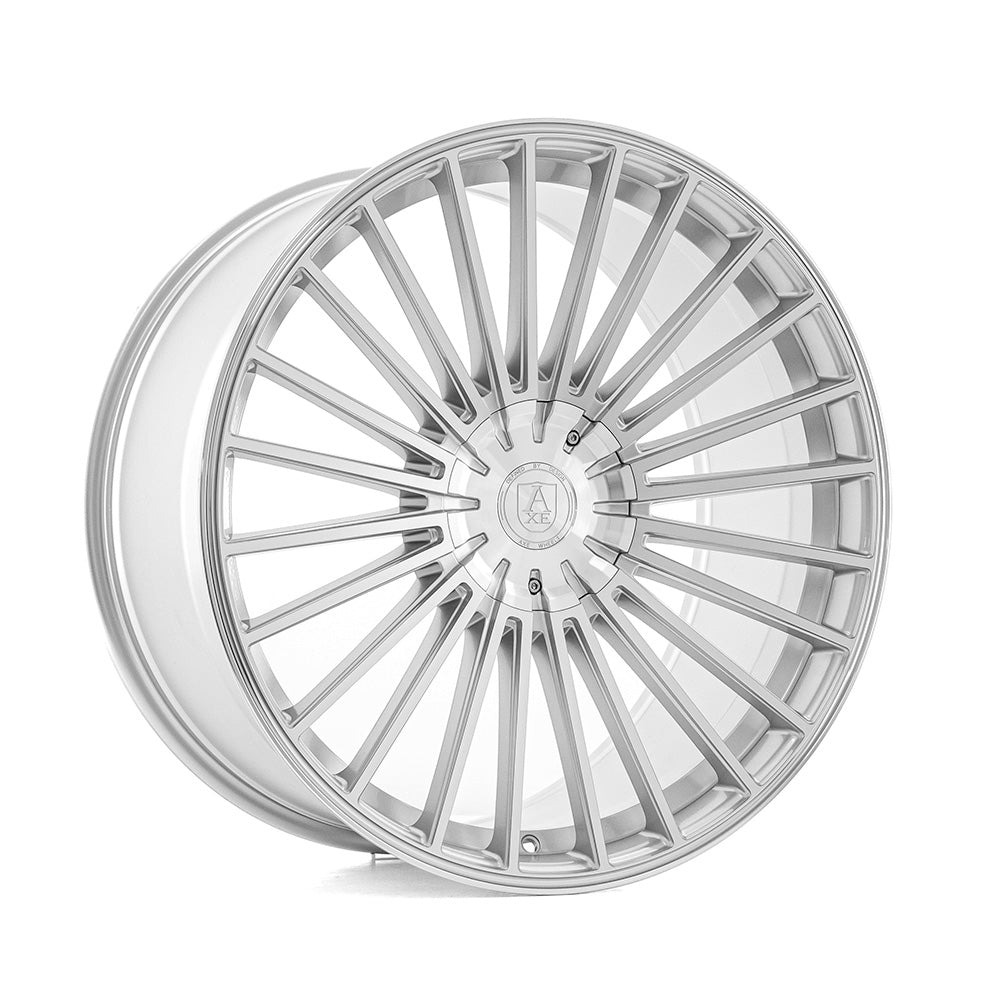AXE EX50 22x10.5 5X112 ET25 GLOSS SILVER & POLISHED
