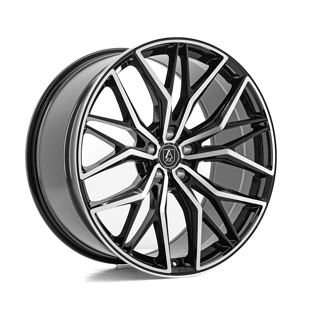 AXE EX55 20x8.5 5x112 ET25 GLOSS BLACK & POLISHED