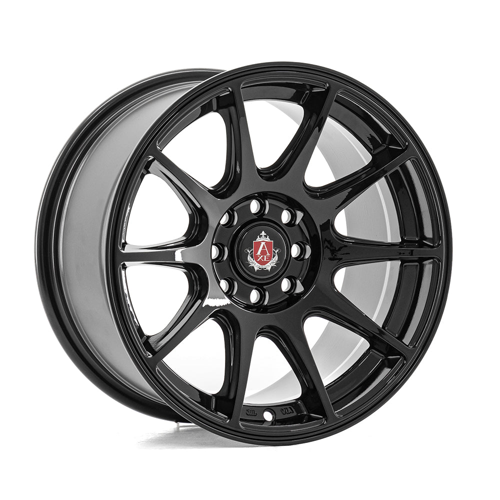 AXE EX8 15x8 4X100 ET30 GLOSS BLACK
