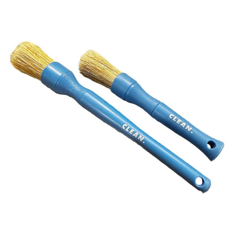 Clean Blue Boars Hair Brush Set