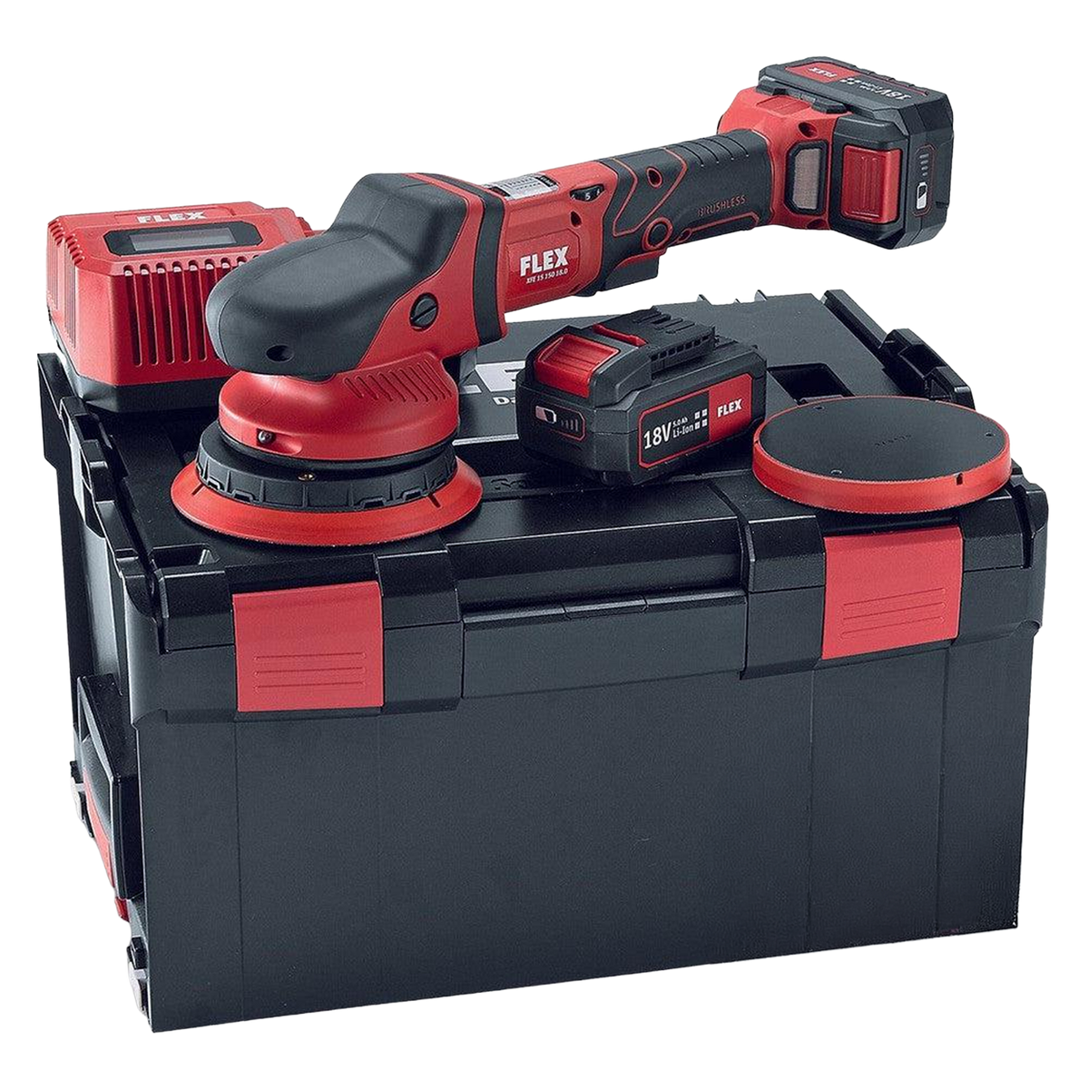 Flex XFE 15 150 18.0-EC/5.0 Set BS Cordless Random Orbital Polisher (Dual Action)