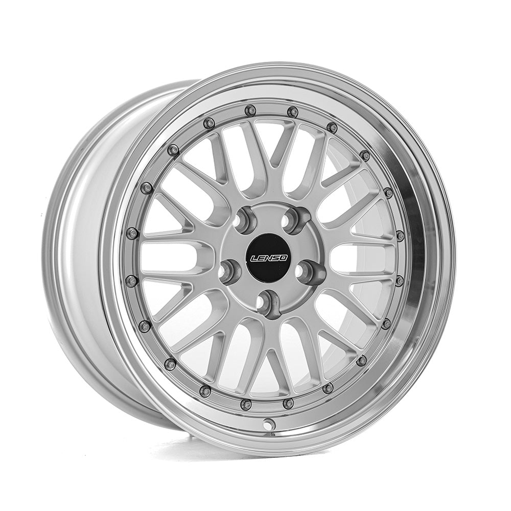 LENSO XLM 17x8.5 4X100 ET30 GLOSS SILVER & POLISHED