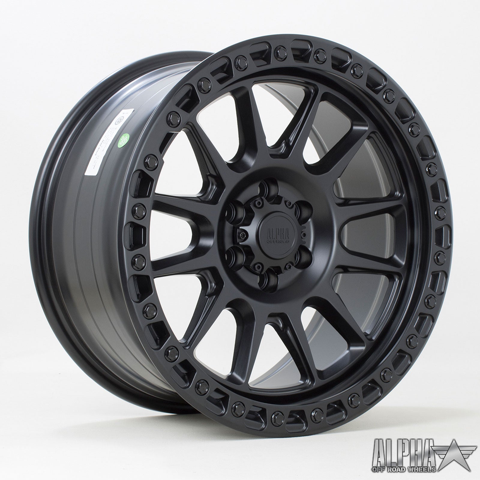 18x9.0 Alpha Off Road Podium 6x114 ET15 Satin Black