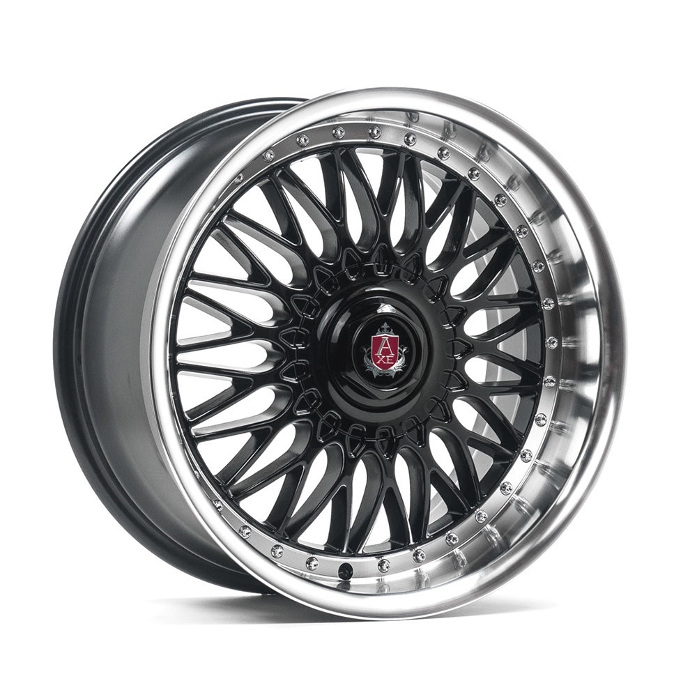 AXE EX10 18x8 5X114.3 ET40 GLOSS BLACK & POLISHED