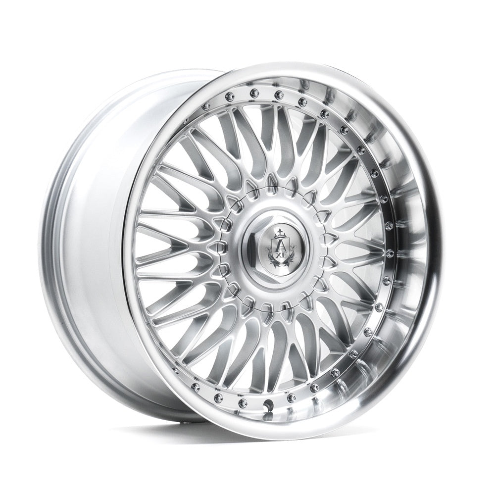 AXE EX10 18x8 5X98 ET40 GLOSS SILVER & POLISHED