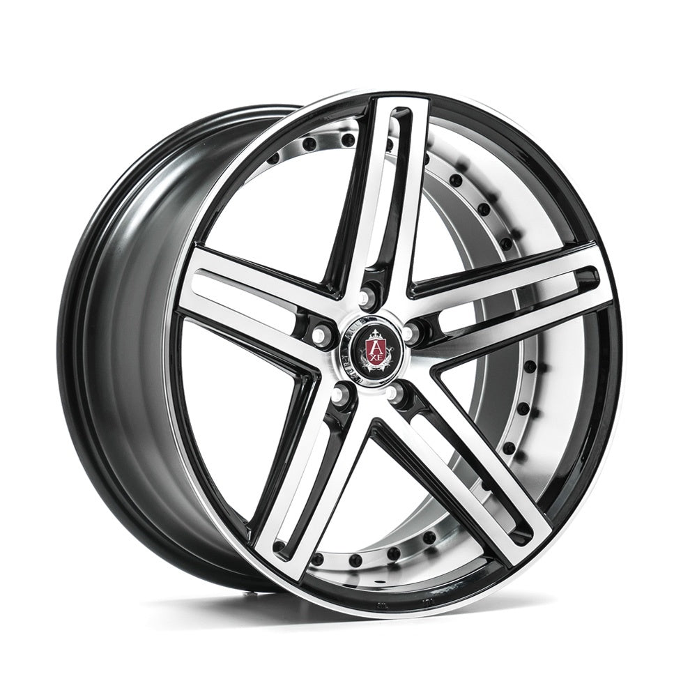 AXE EX20 22x9 5X130 ET20 GLOSS BLACK & POLISHED