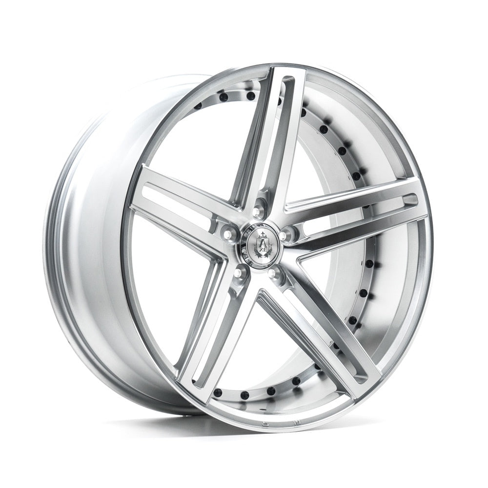 AXE EX20 19x8.5 5X112 ET40 GLOSS SILVER & POLISHED