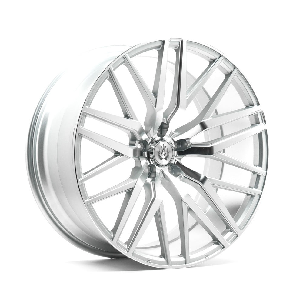 AXE EX30 20x8.5 5X110 ET40 GLOSS SILVER & POLISHED