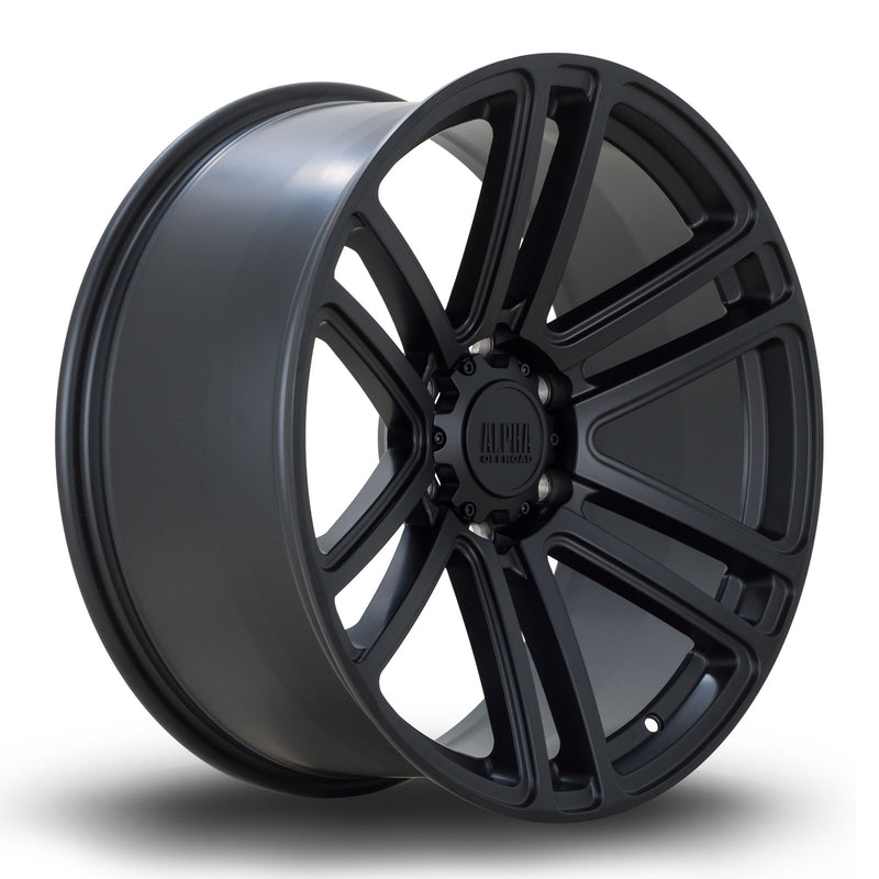 20x9.0 Alpha Off Road Barricade 6x139 ET10 Satin Black