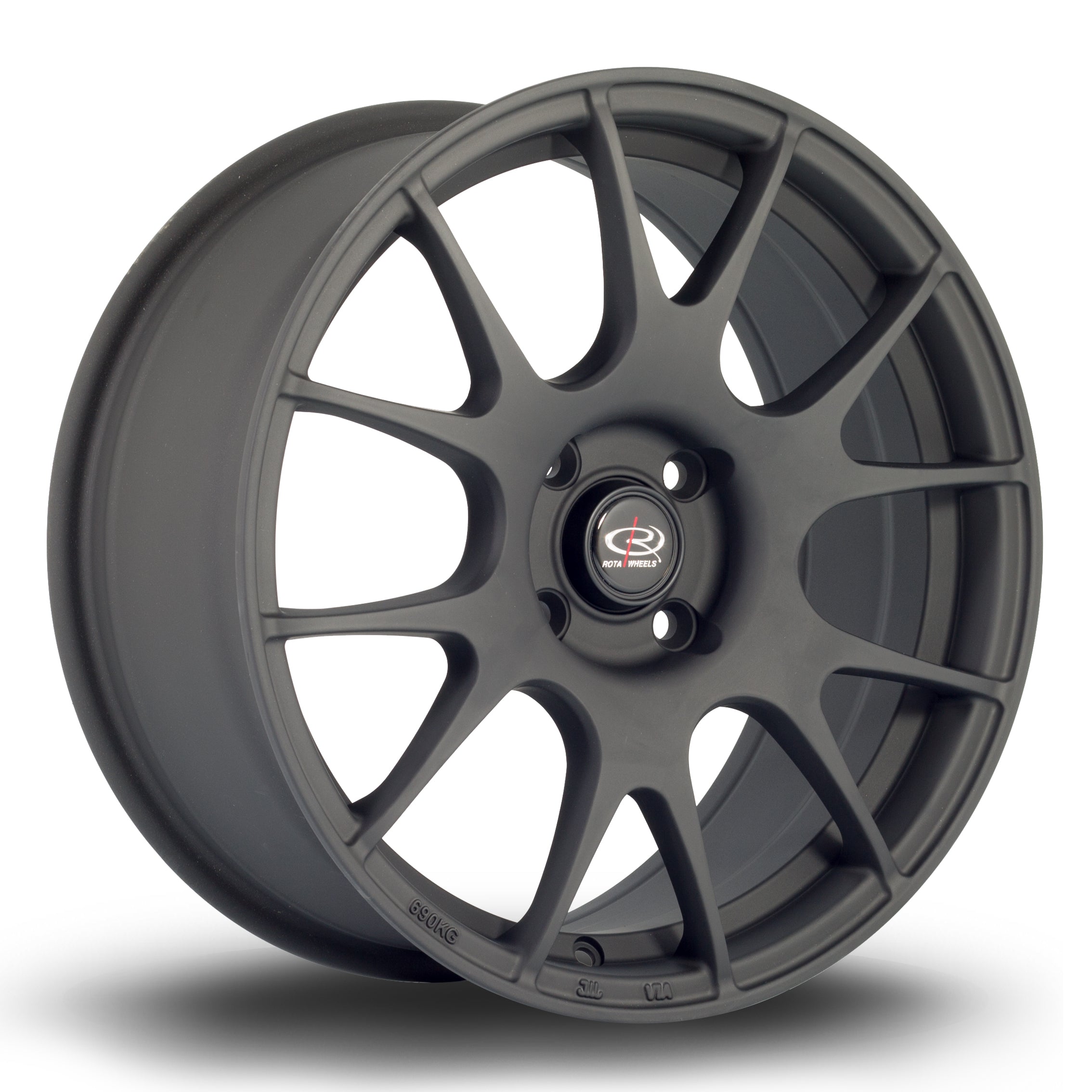 Rota Blitz 17x7.5 4x108 ET45 Flat Black 2