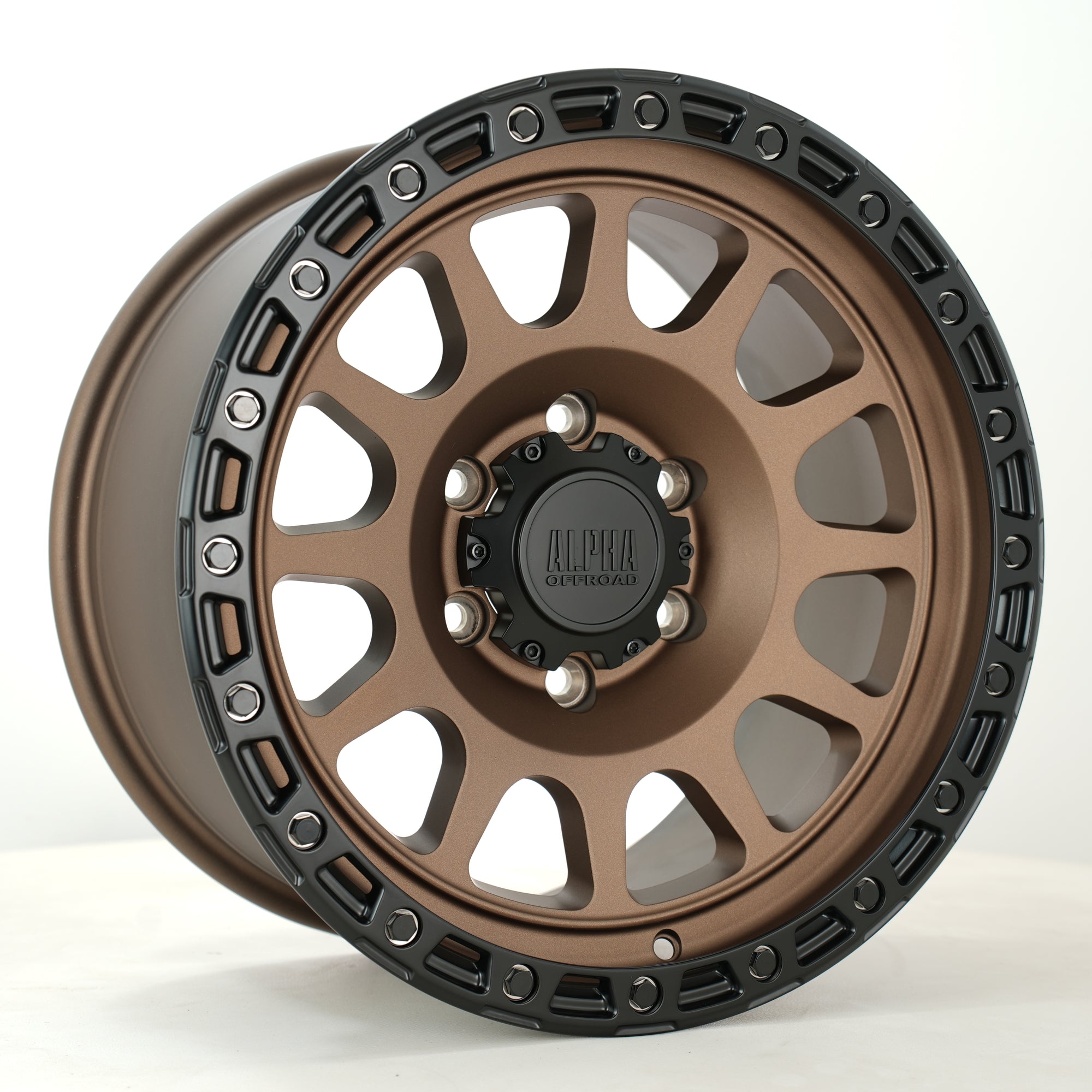 Alpha Offroad Brawler 17x9 6x139.7 ET15 MbronzeBlklip