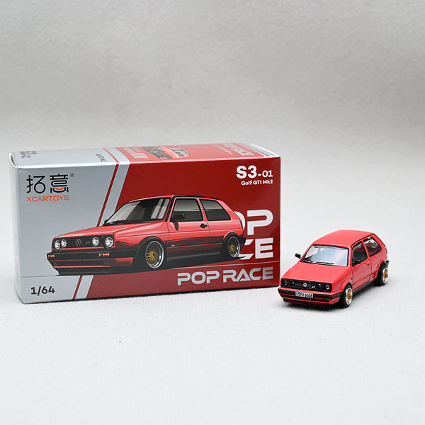 PopRace VW Golf MK1 GTI Red - 1:64