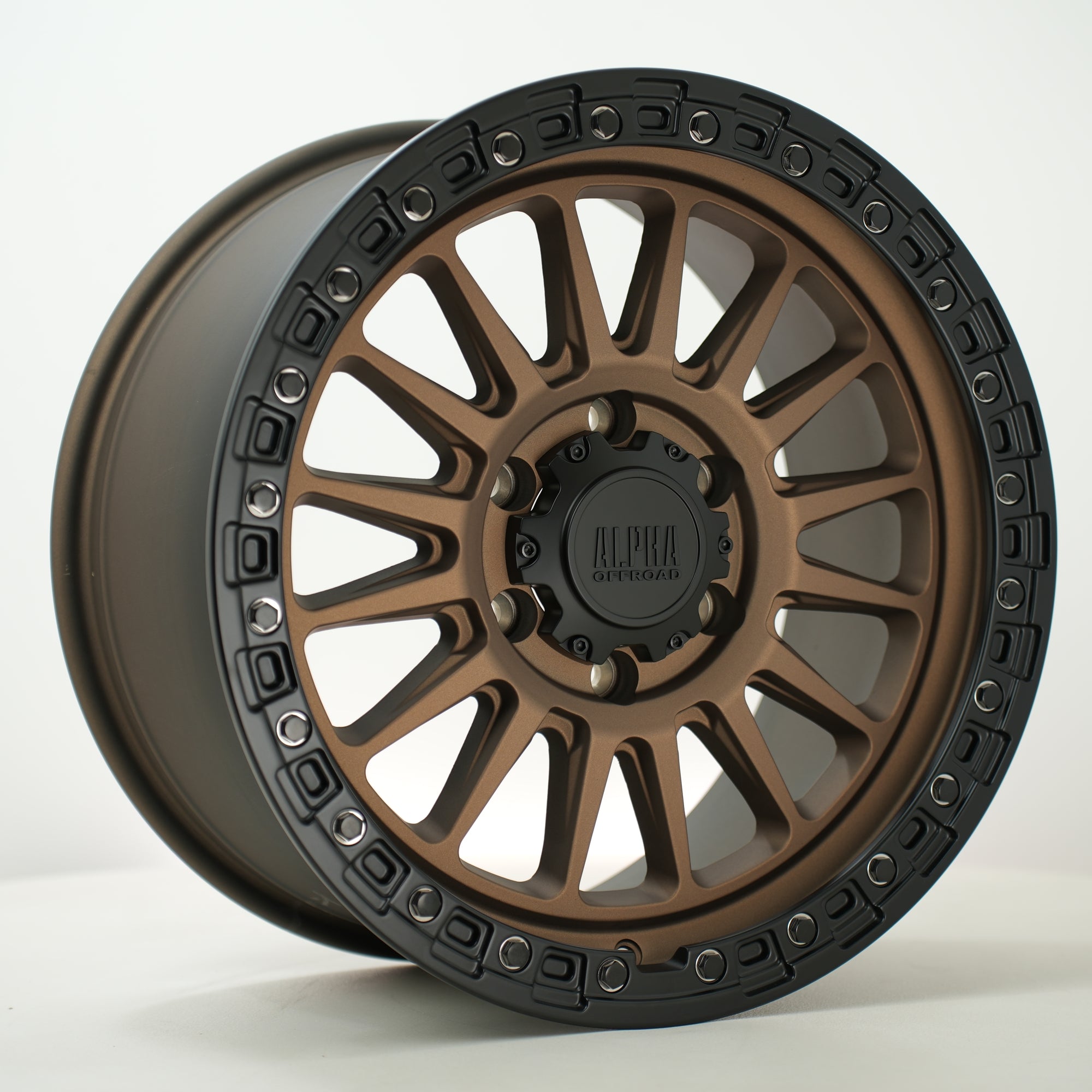 Alpha Offroad Combat 18x9 6x139.7 ET35 MbronzeBlklip