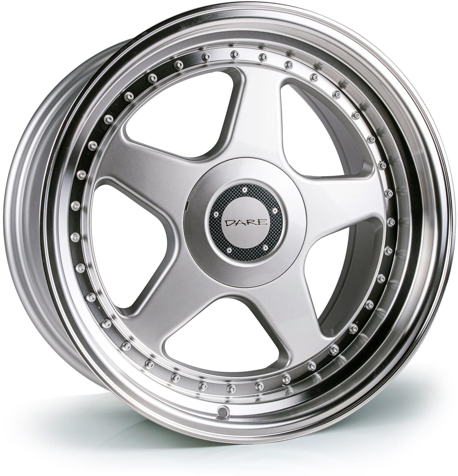 Dare F5 18x9.5 5x100|5x112 ET38 Silver Polished Lip