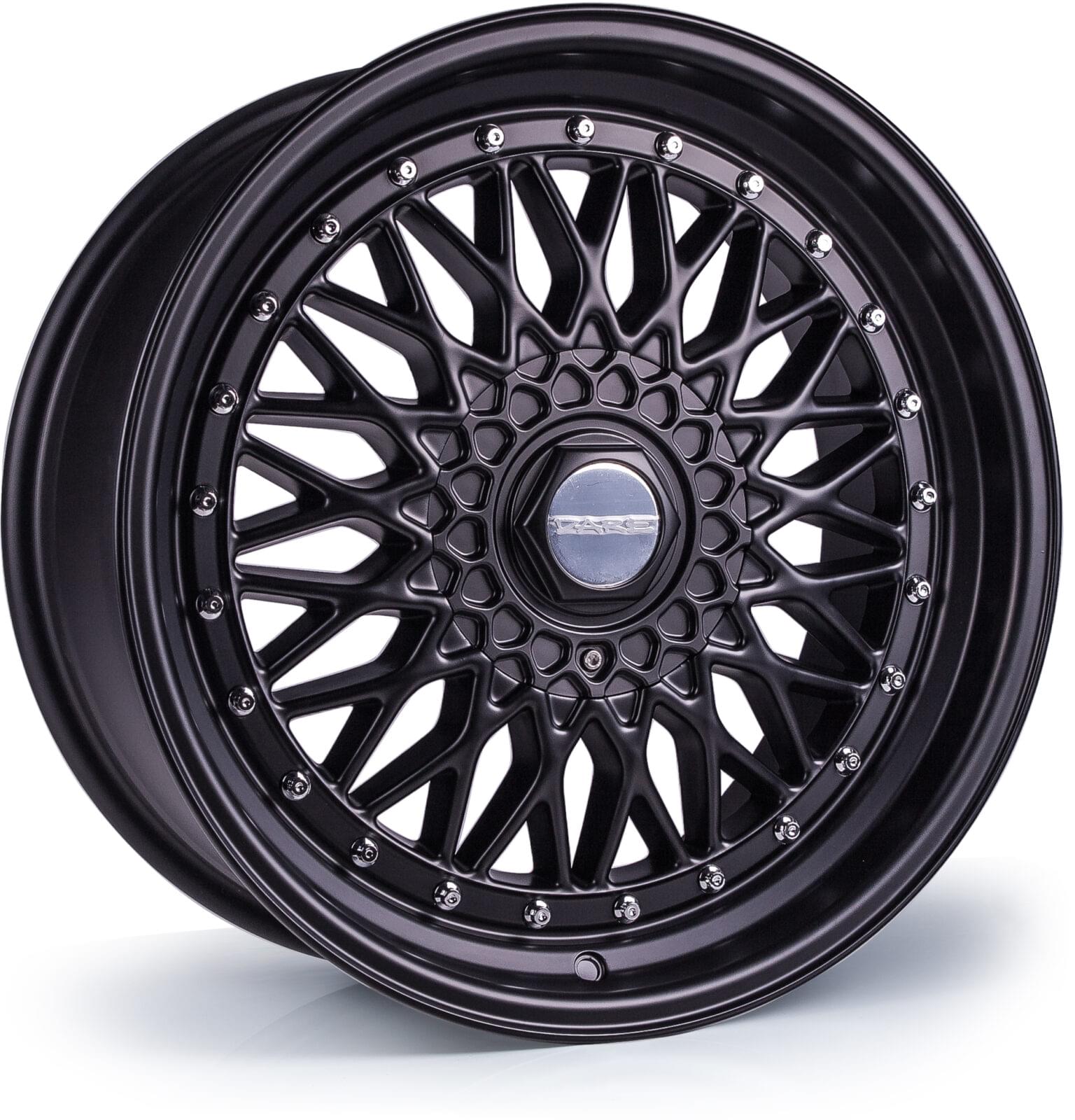 Dare DRRS 17x7.5 4x100|4x108 ET35 Matt Black / Chrome Rivets