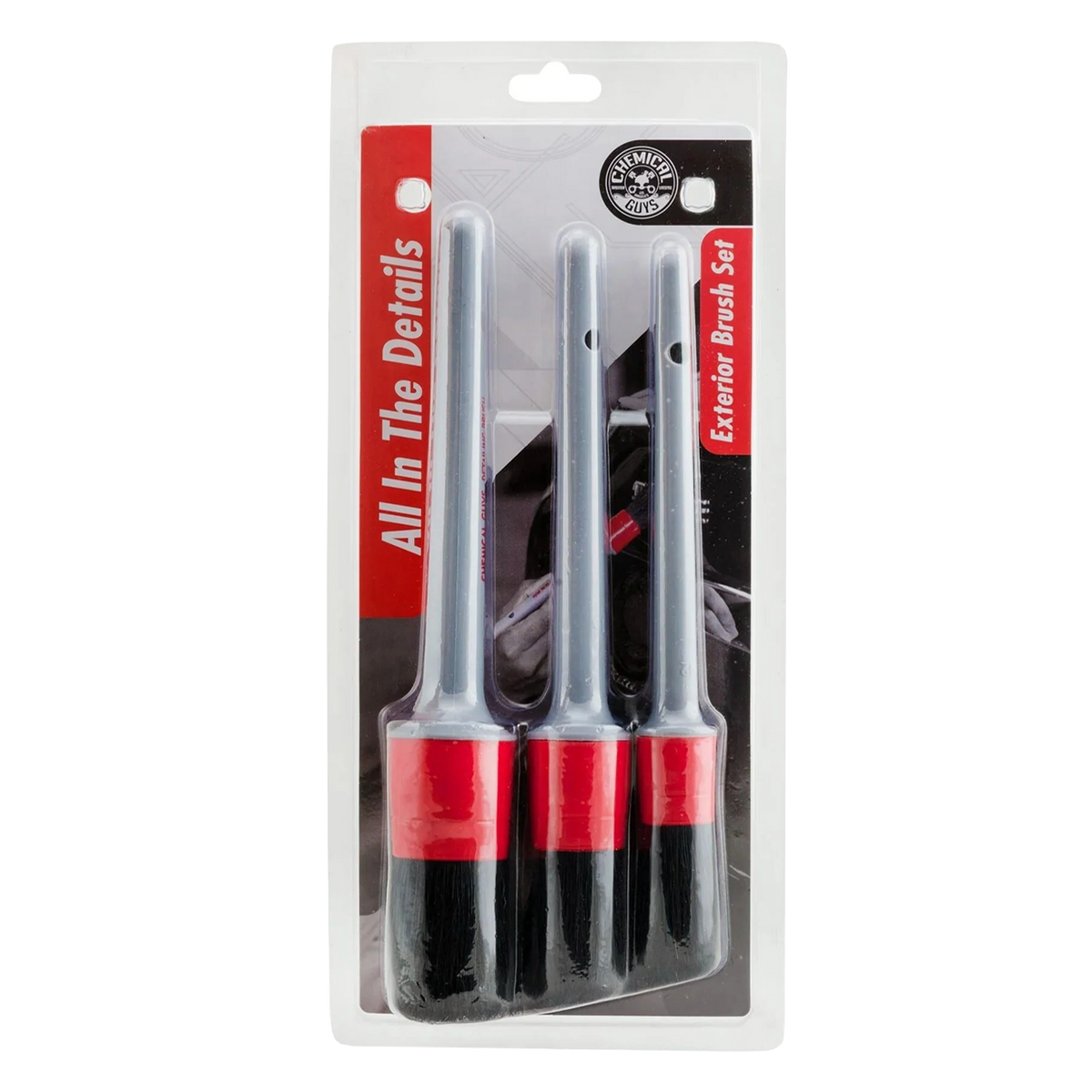 Chemical Guys All In The Details Exterior Detailing Brushes (3 Pieces)