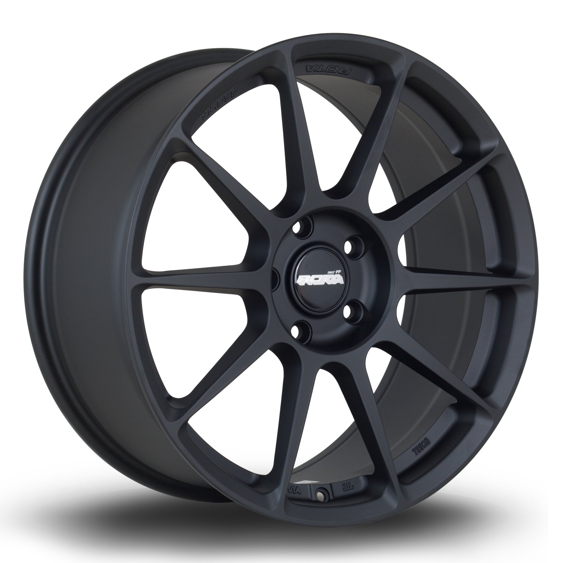 Rota FF03 19x8.5 5x120 ET45 Flat Black 2