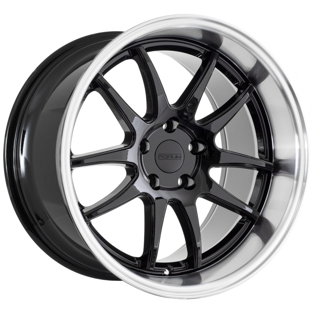 Forum Forum 18x9.5 5x114.3 ET15 Gloss Black Polished Lip