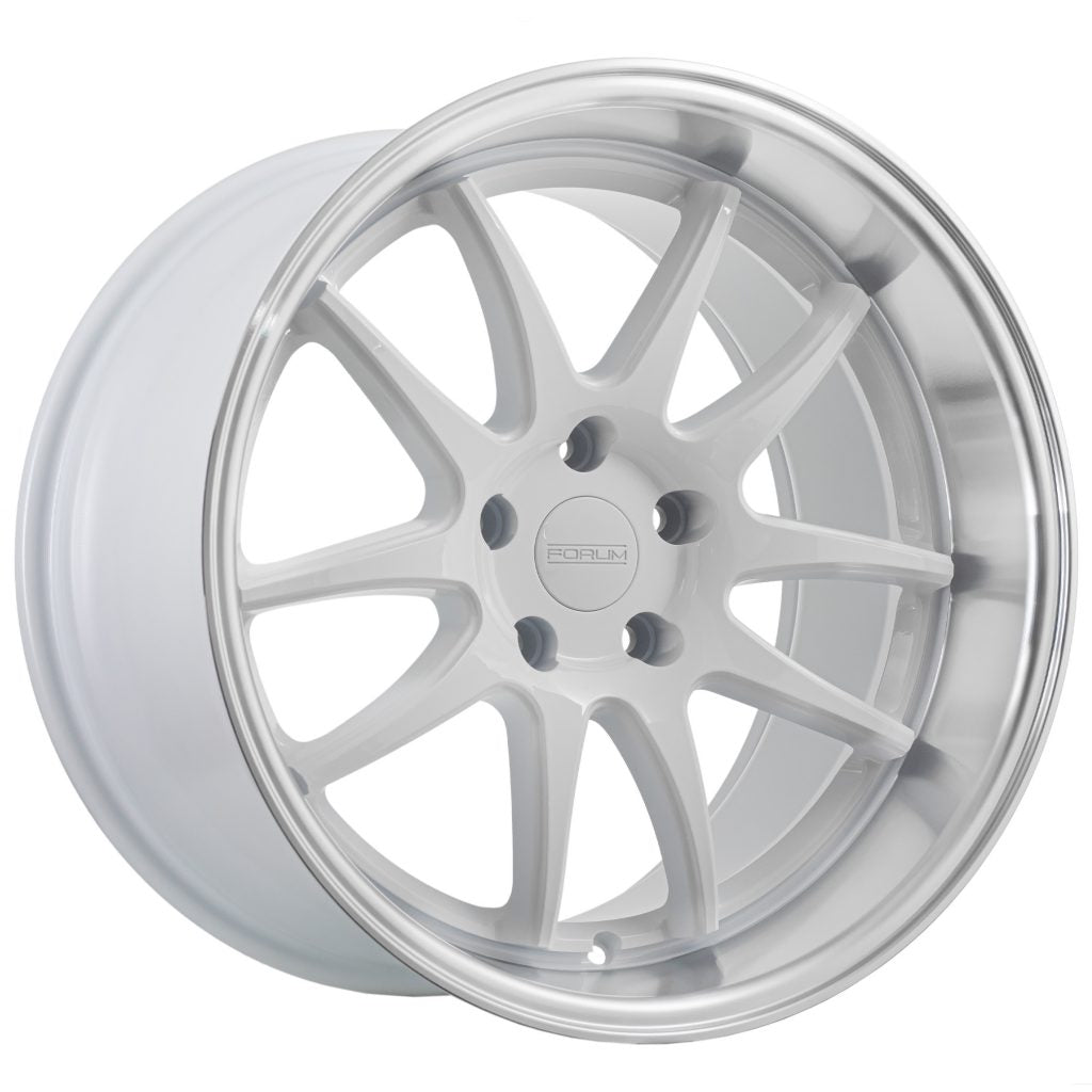 Forum Forum 18x9.5 5x114.3 ET15 Gloss White Polished Lip