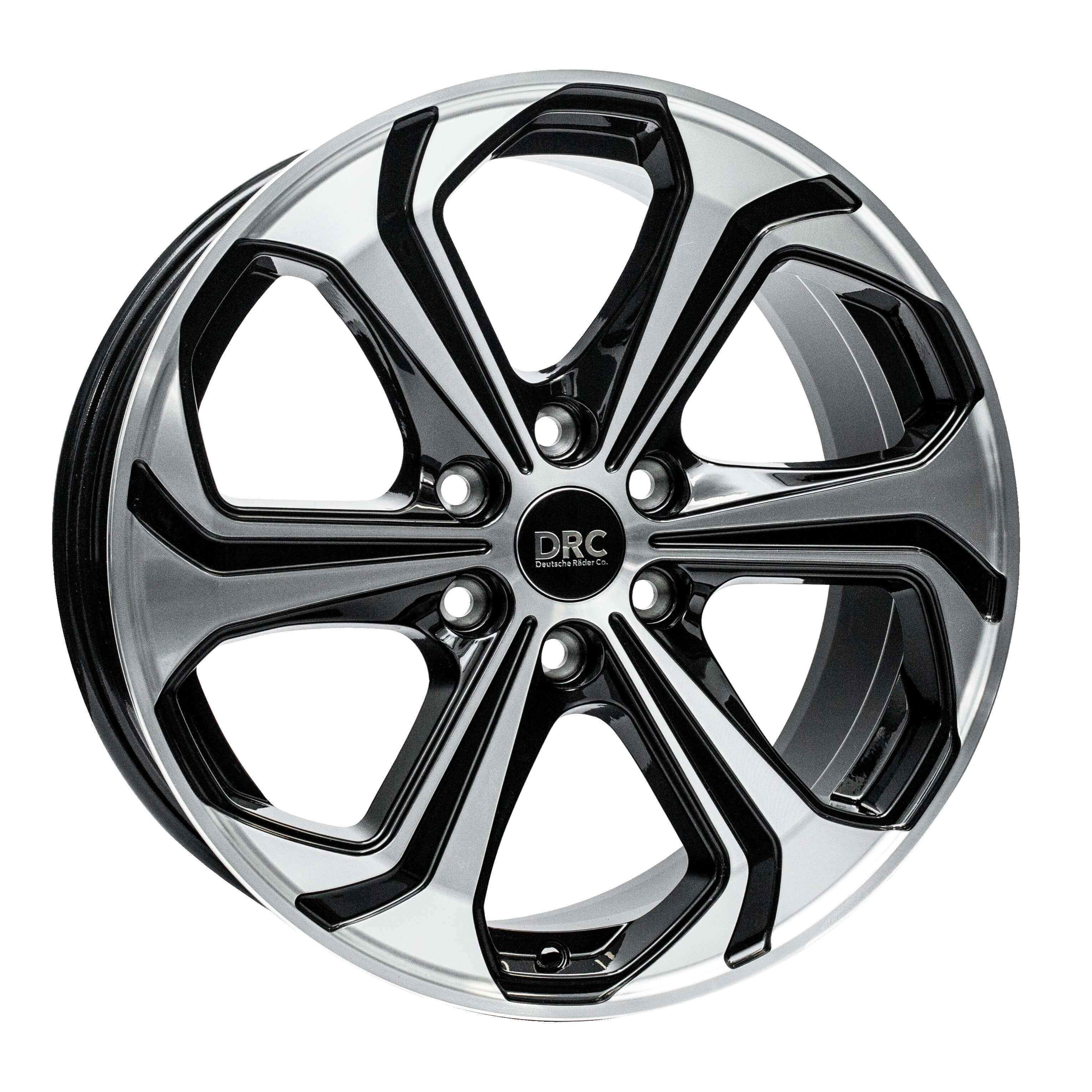DRC Sport-6 18x8 6x120 ET42 Black / Full Polished