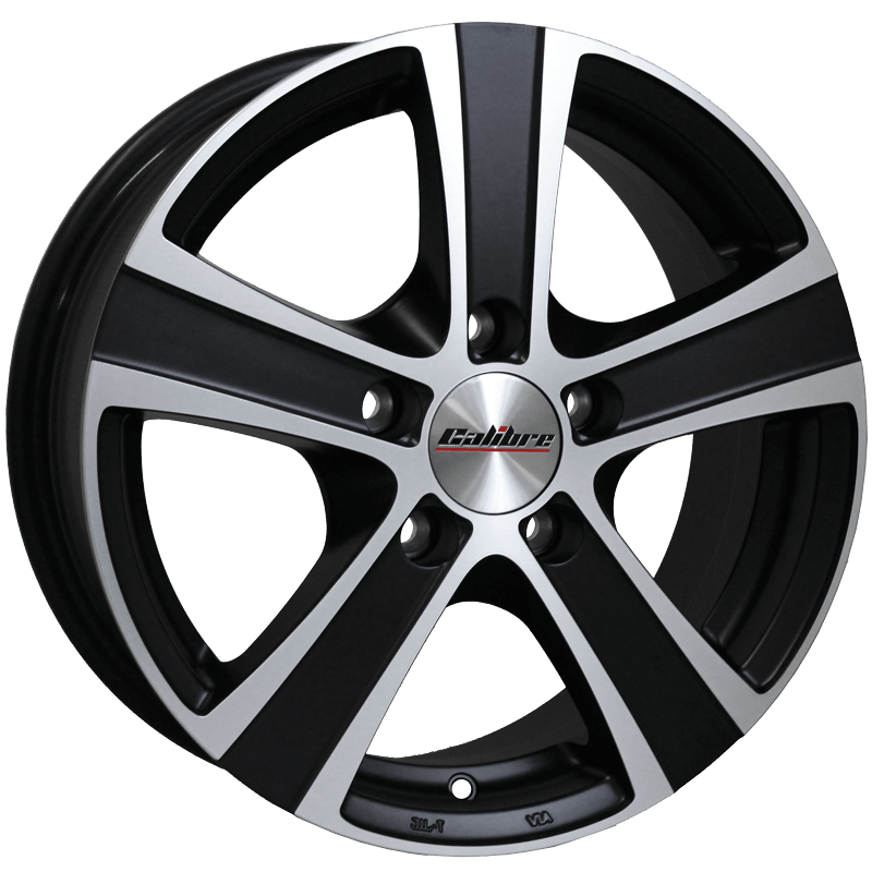 Calibre Highway 18x8 5x130 ET50 Matt Black / Polished Face
