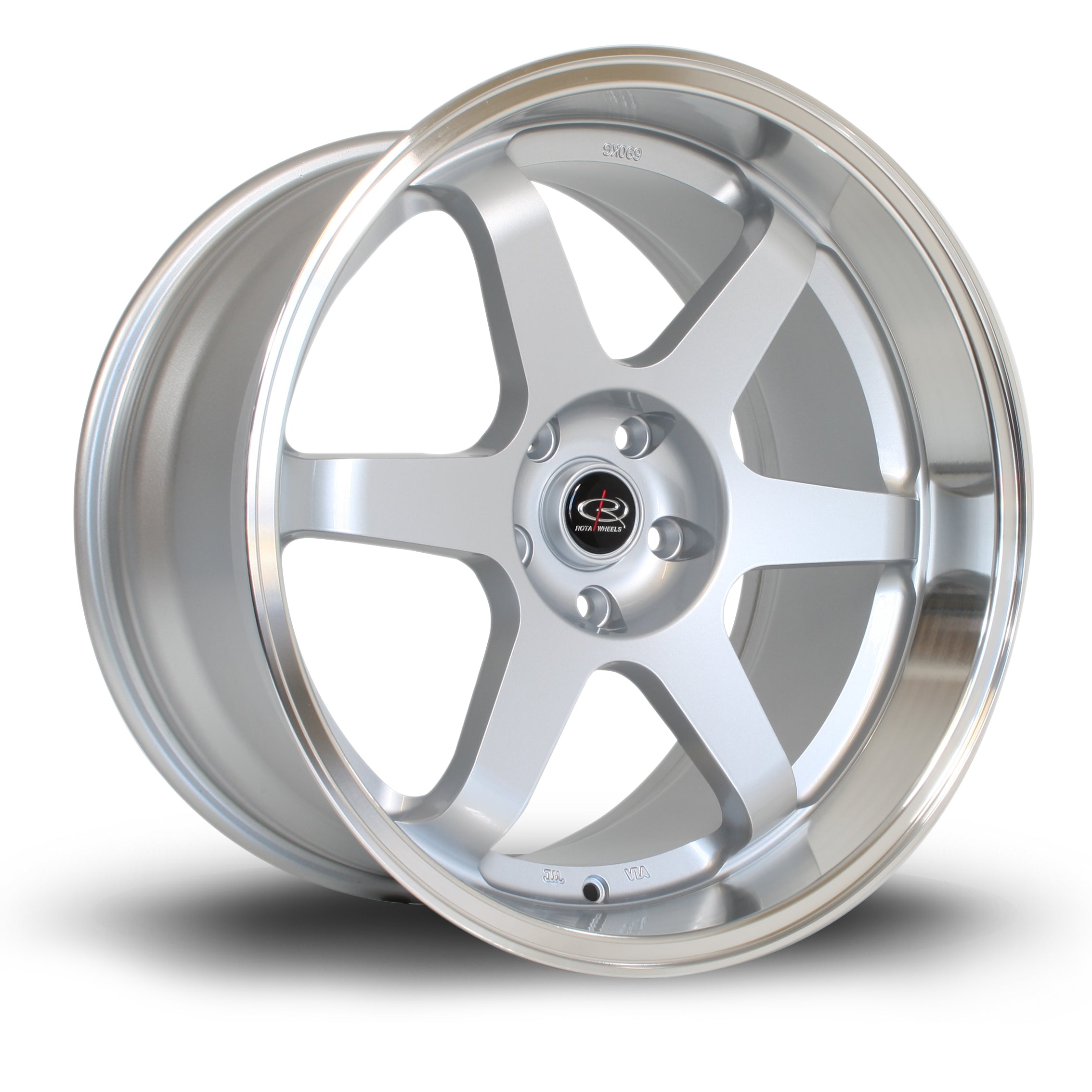 Rota Grid 19x10.5 5x114.3 ET20 Gloss Silver Polished Lip