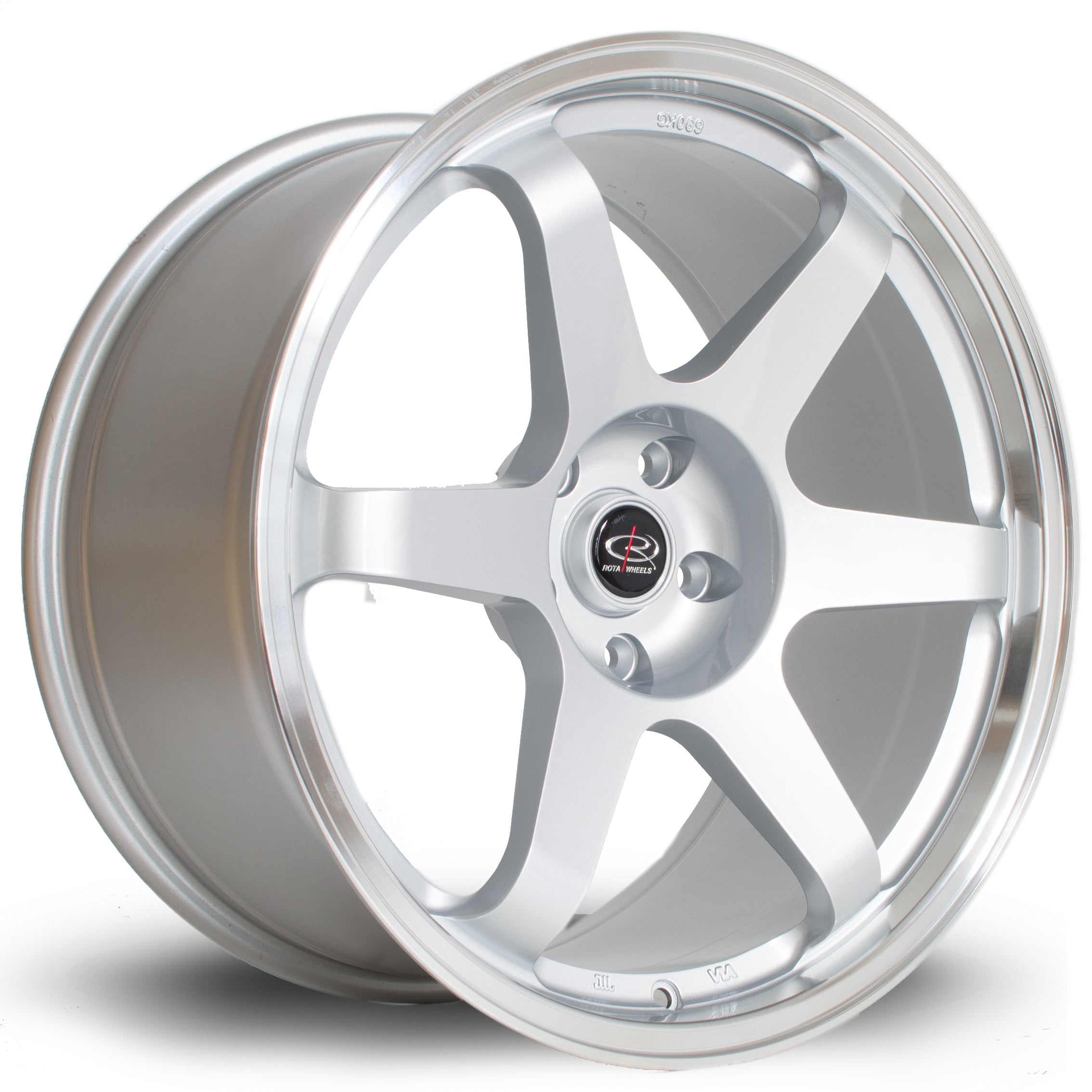 Rota Grid 19x9.5 5x114.3 ET20 Gloss Silver Polished Lip