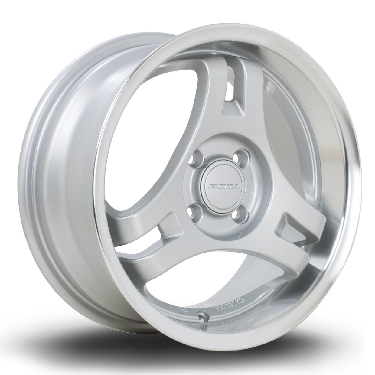 Rota HM3 15x7 4x100 ET40 Gloss Silver Polished Lip