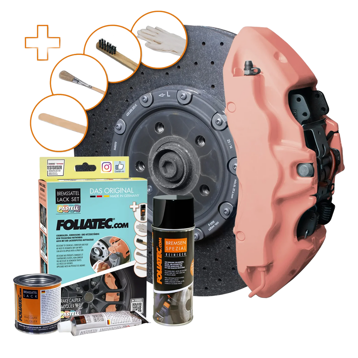 Foliatec Brake Caliper Paint Pastell Juicy Peach