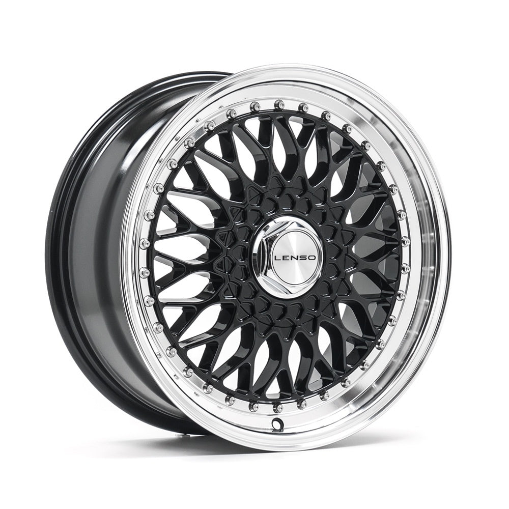 LENSO BSX 16x7.5 5x118 ET29 GLOSS BLACK & POLISHED