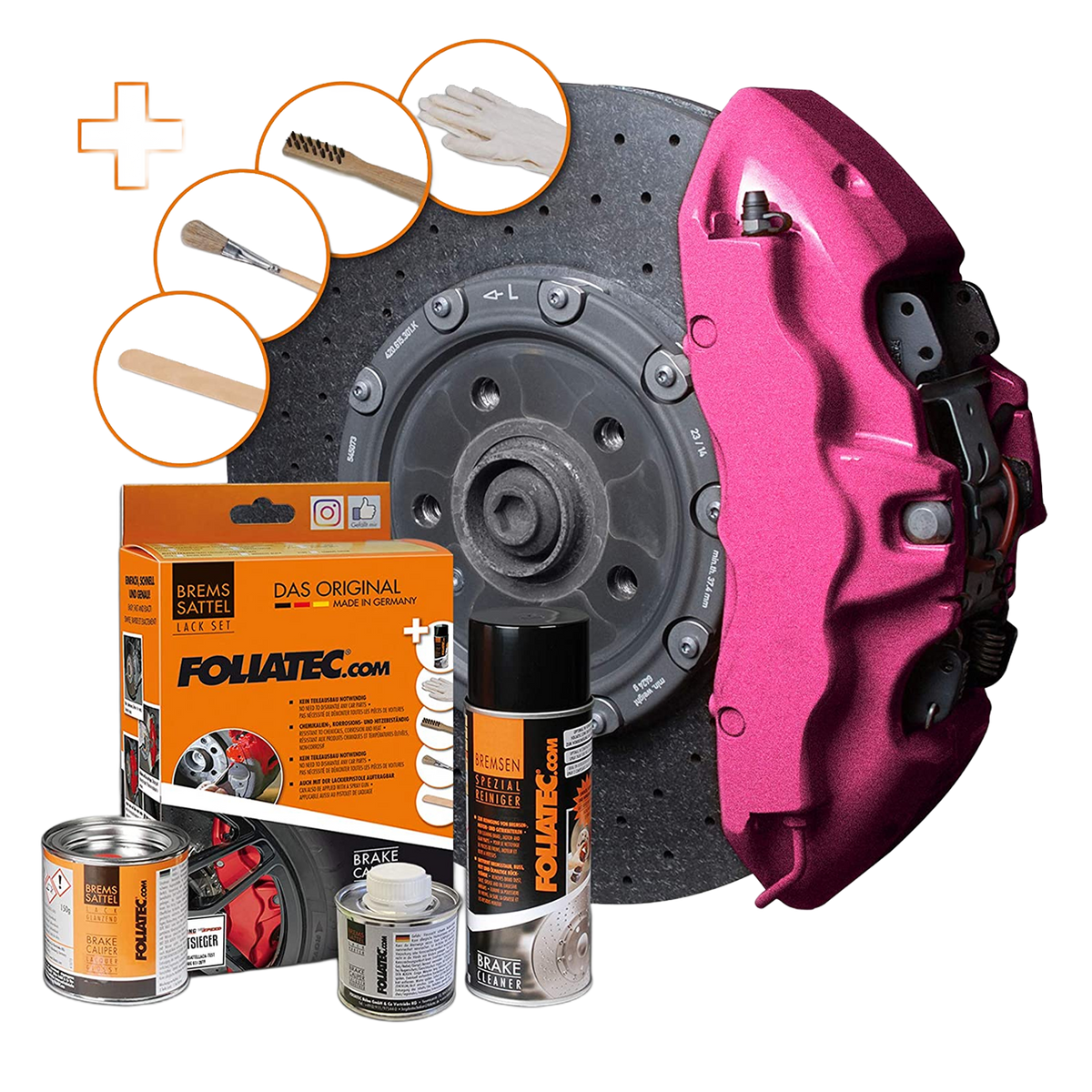 Foliatec Brake Caliper Paint Metallic Pink