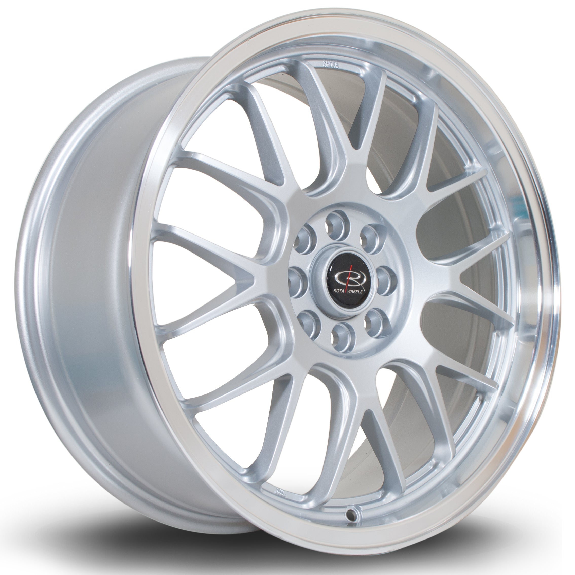 Rota MXR 17x7.5 4x108/100 ET40 Gloss Silver Polished Lip