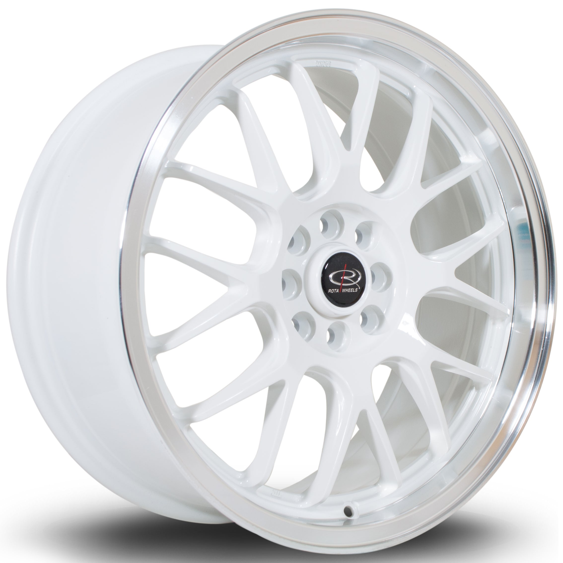 Rota MXR 17x7.5 4x108/100 ET40 Gloss White Polished Lip