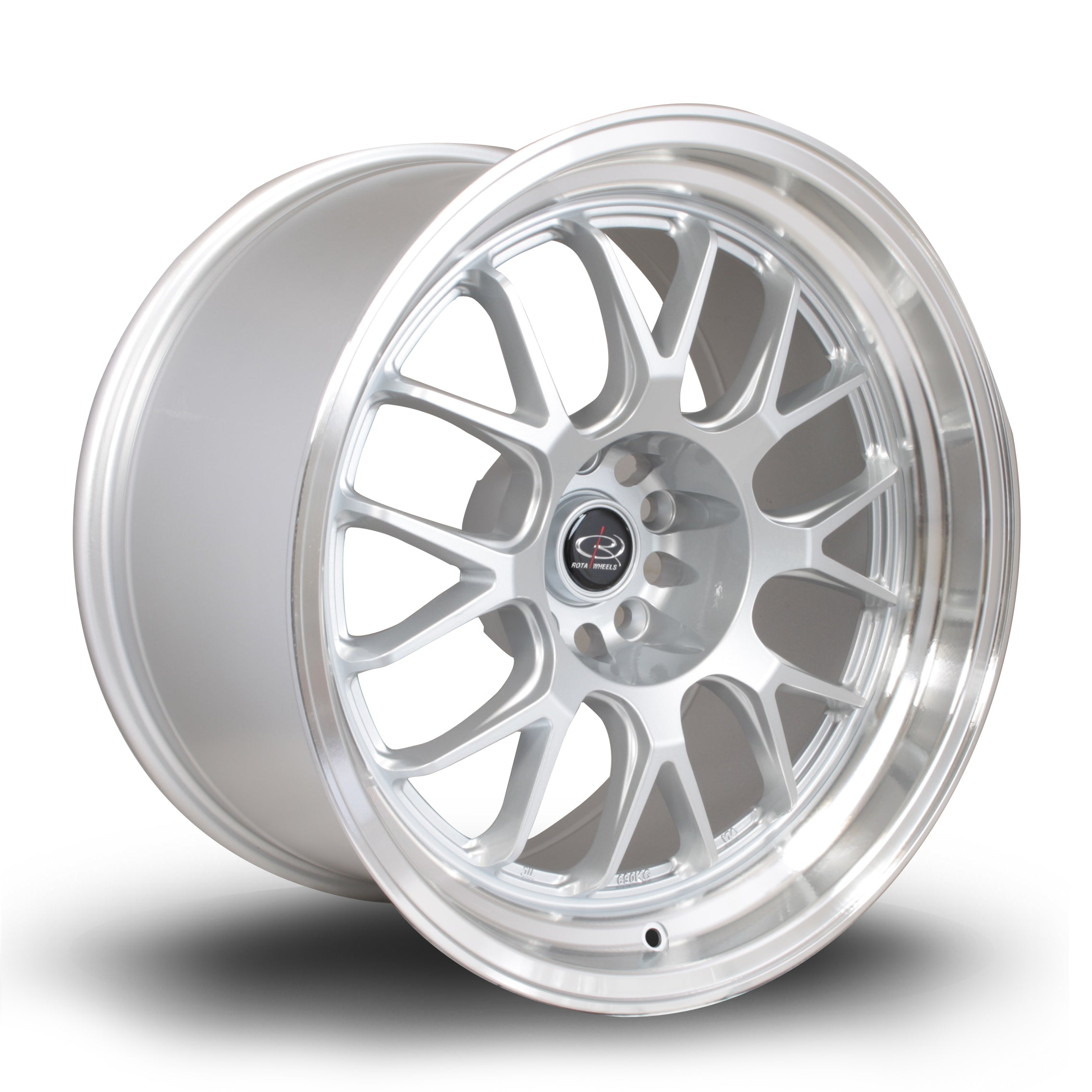 Rota MXR 18x10 5x114.3 ET12 Gloss Silver Polished Lip