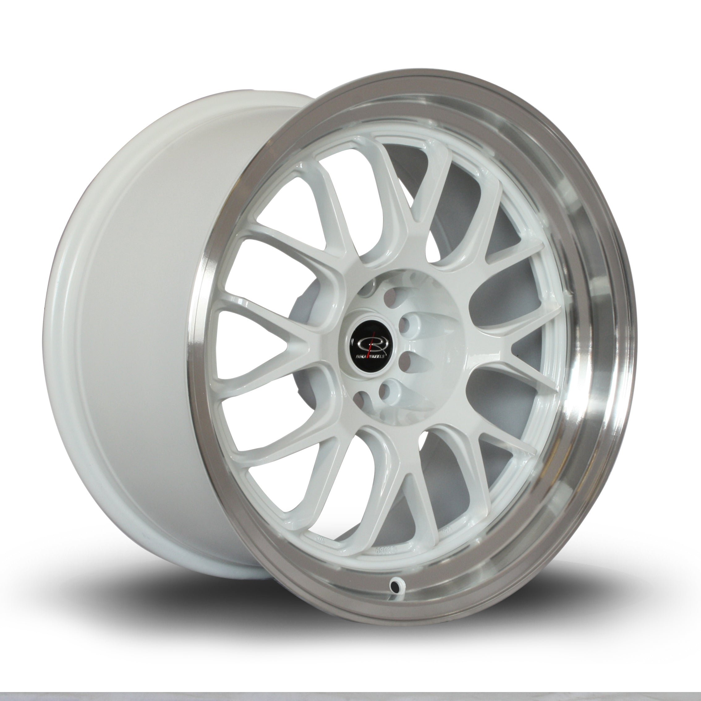 Rota MXR 18x10 5x114.3 ET12 Gloss White Polished Lip