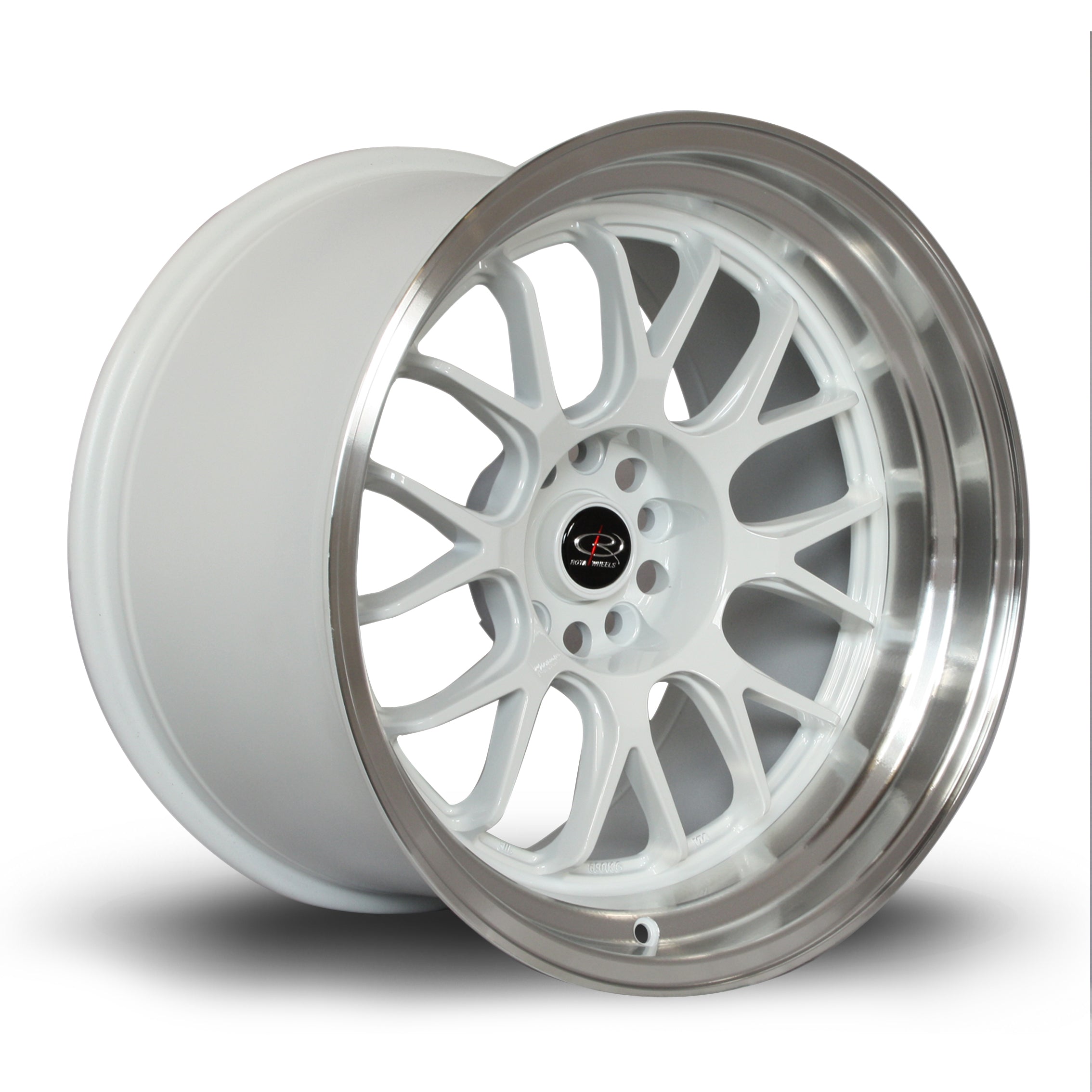Rota MXR 18x11 5x114.3 ET8 Gloss White Polished Lip