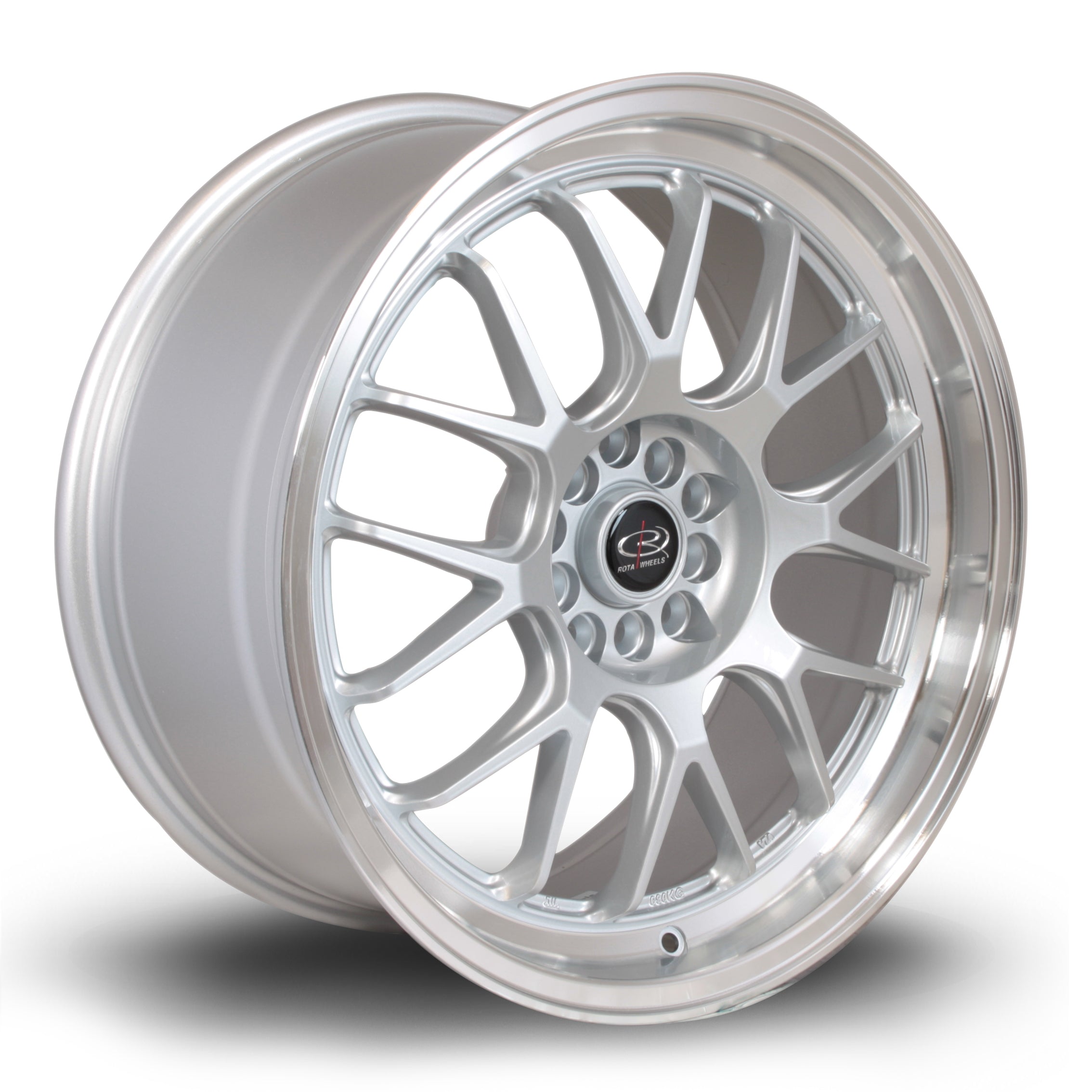 Rota MXR 18x8.5 5x112/100 ET38 Gloss Silver Polished Lip