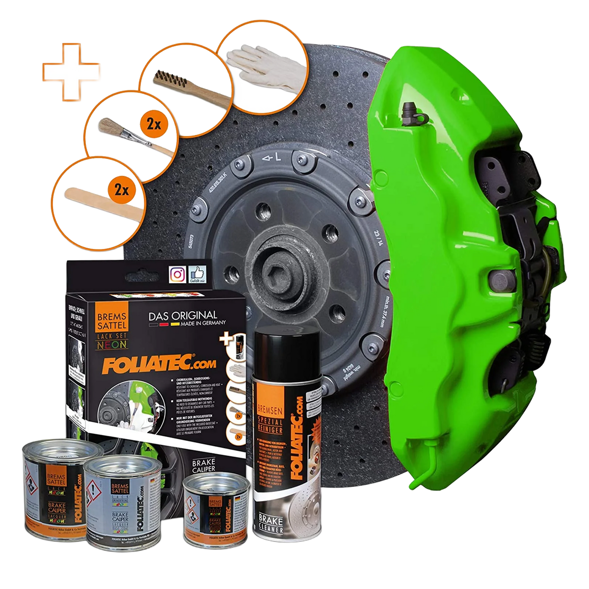 Foliatec Brake Caliper Paint Neon Green