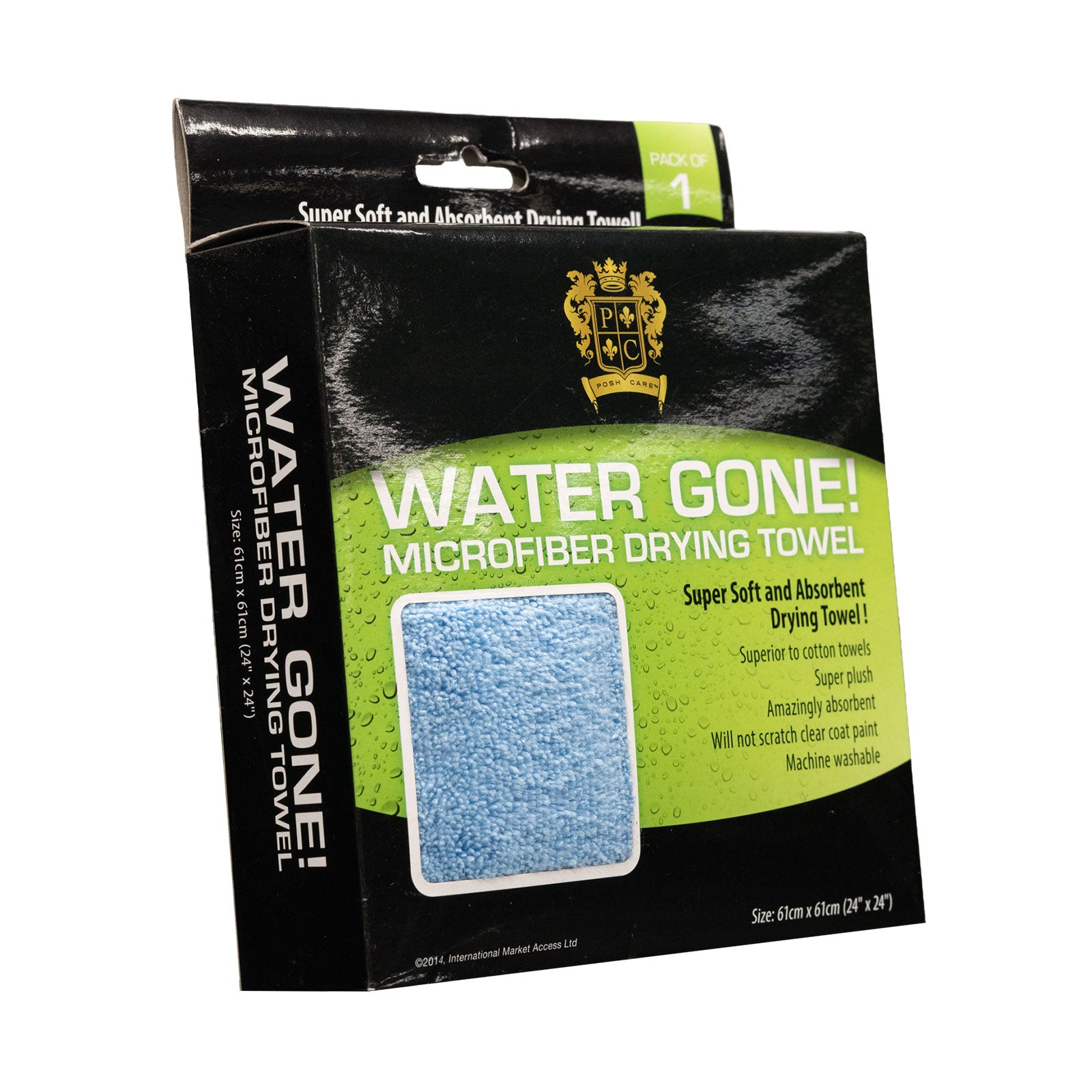 Posh Care Water Gone Microfibre Drying Towel 61cm x61cm