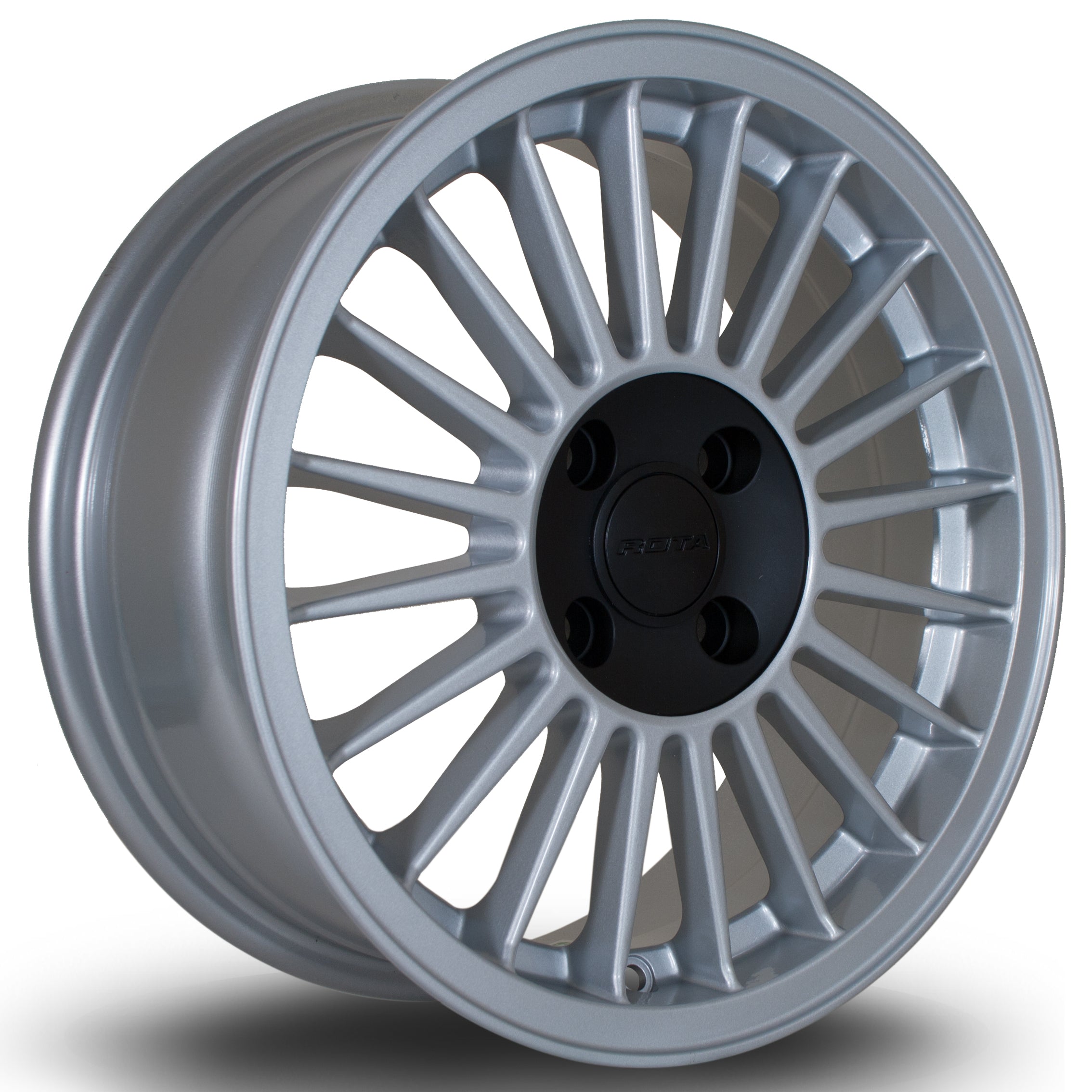 Rota R20 15x6 4x100 ET29 Silver with Black Centre
