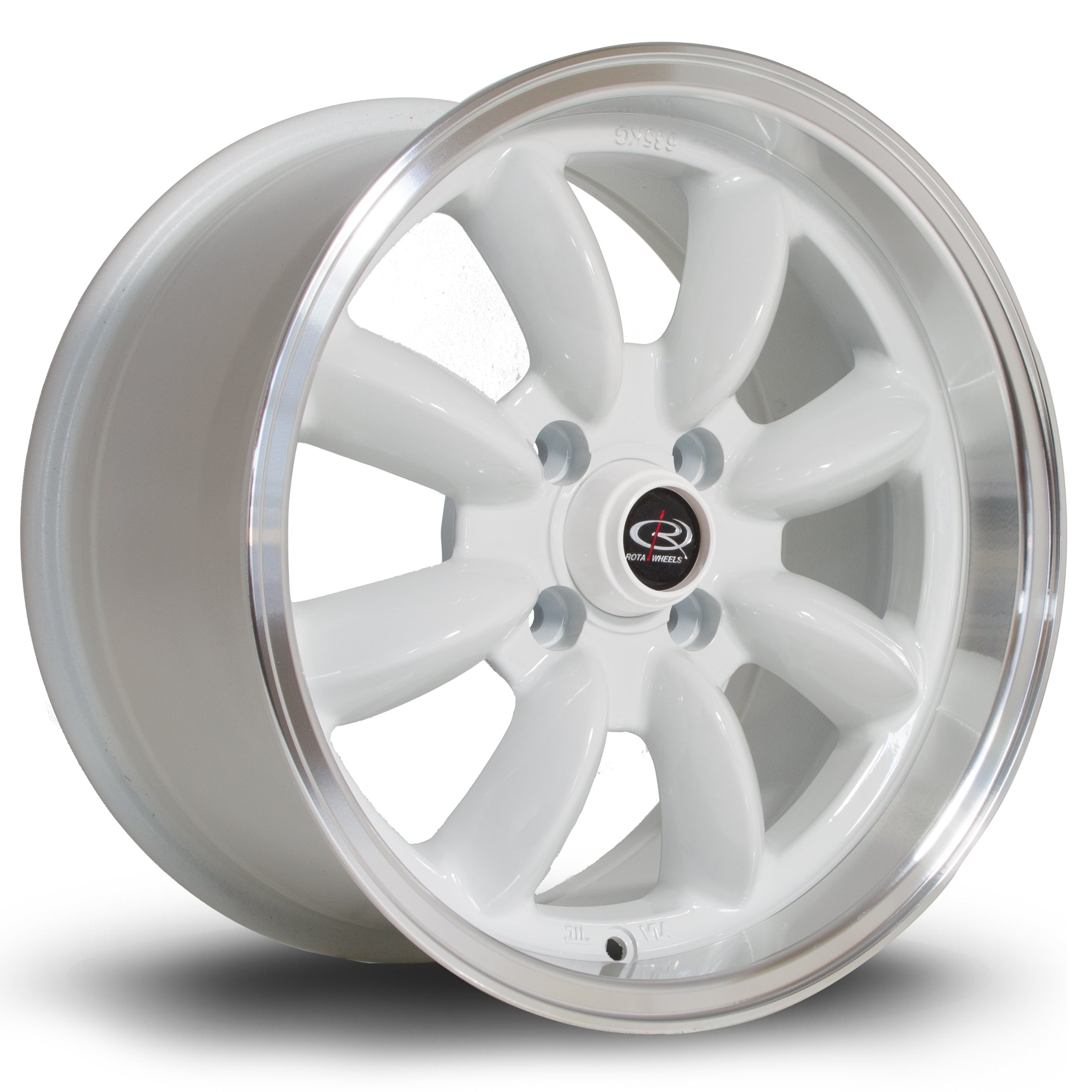 Rota RB 15x8 4x100 ET30 Gloss Silver Polished Lip
