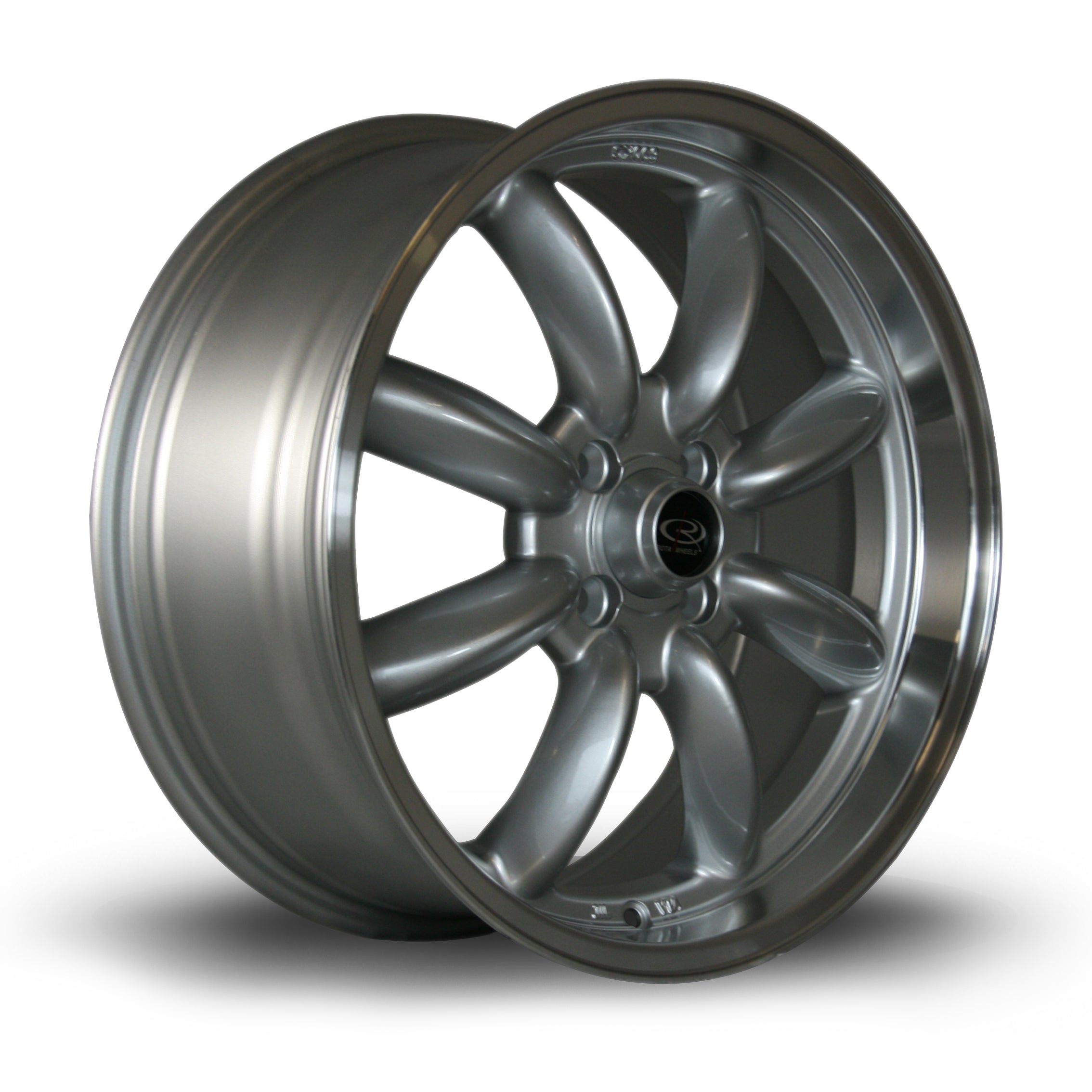 Rota RB 17x7.5 4x100 ET45 Gloss Silver Polished Lip
