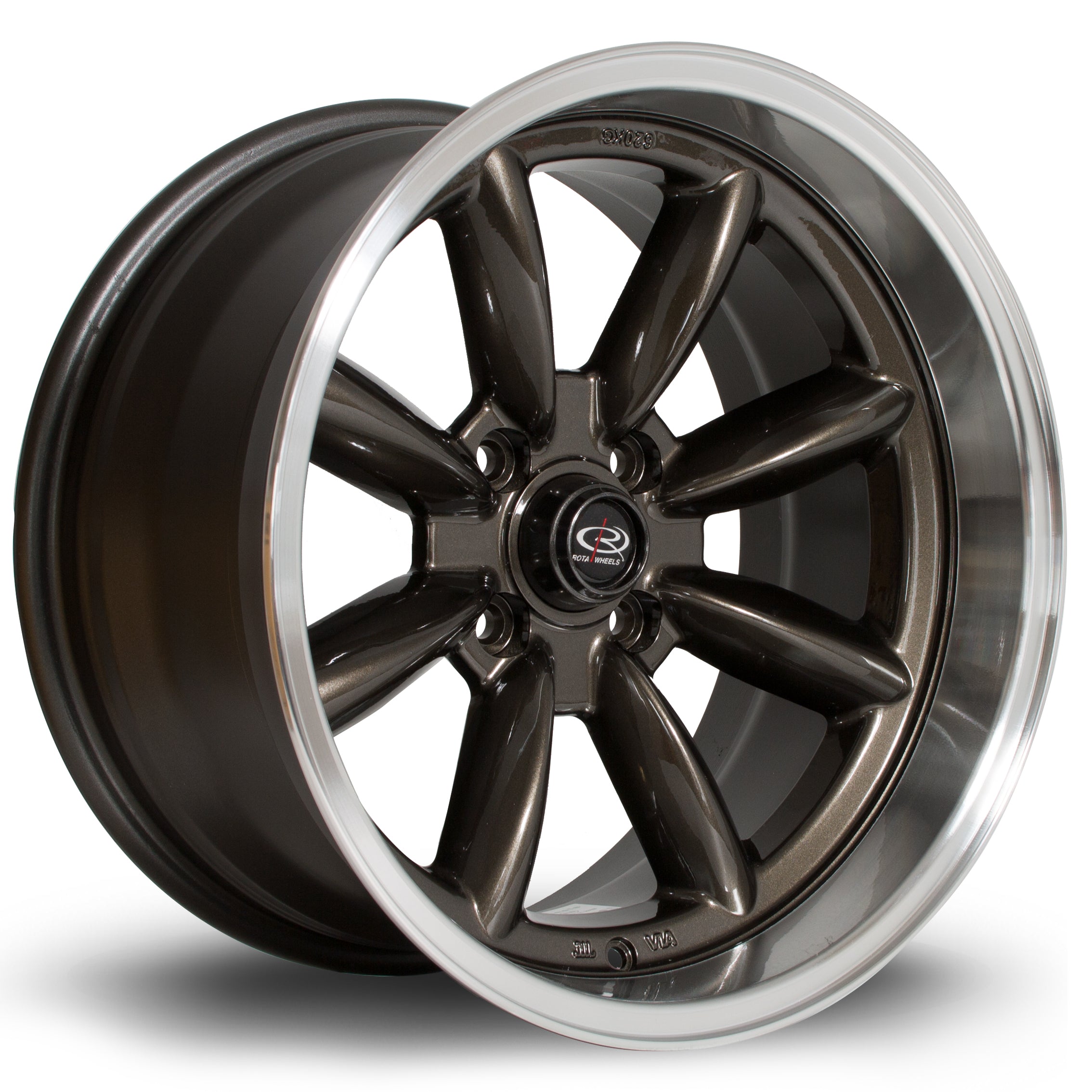 Rota RBX 17x9 4x114.3 ET-13 Gloss Gunmetal Polished Lip