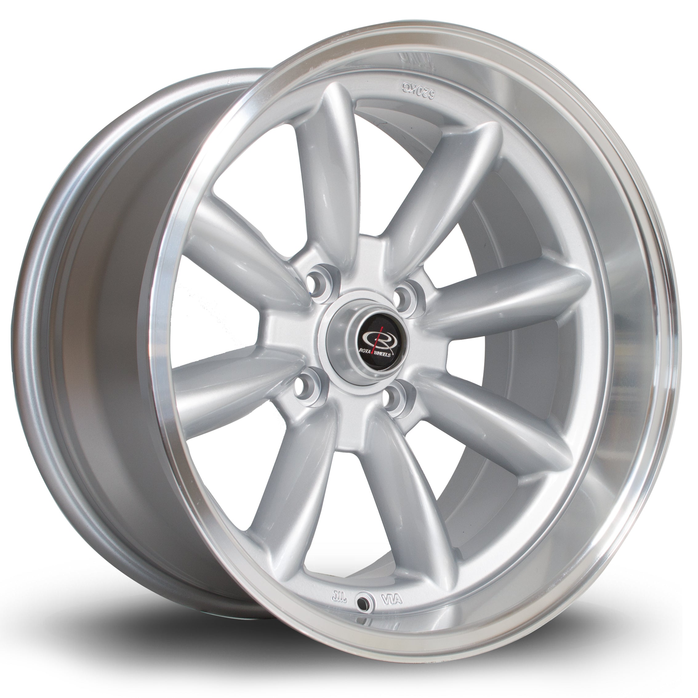Rota RBX 17x9 4x114.3 ET-13 Gloss Silver Polished Lip