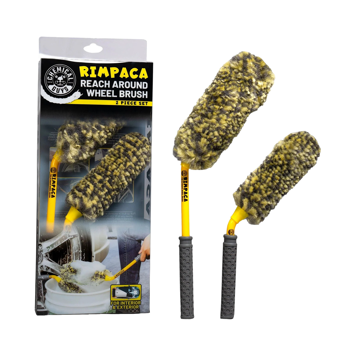 Chemical Guys Rimpaca Reach Around Wheel Brush (2 Pack)